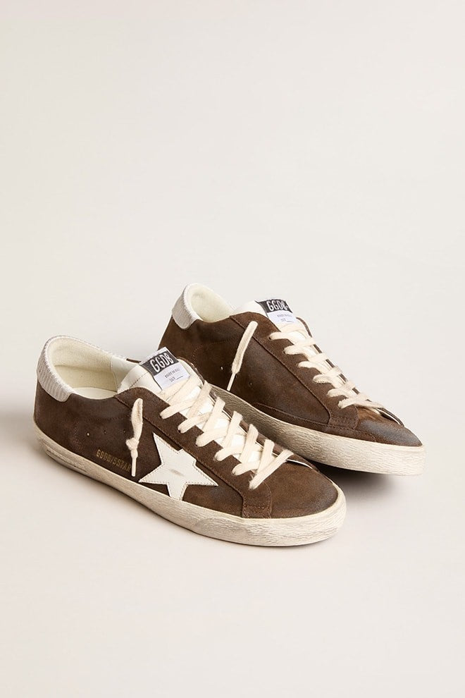 Zapatillas Golden Goose Super-Star List Suede Upper Leather Star Hombre