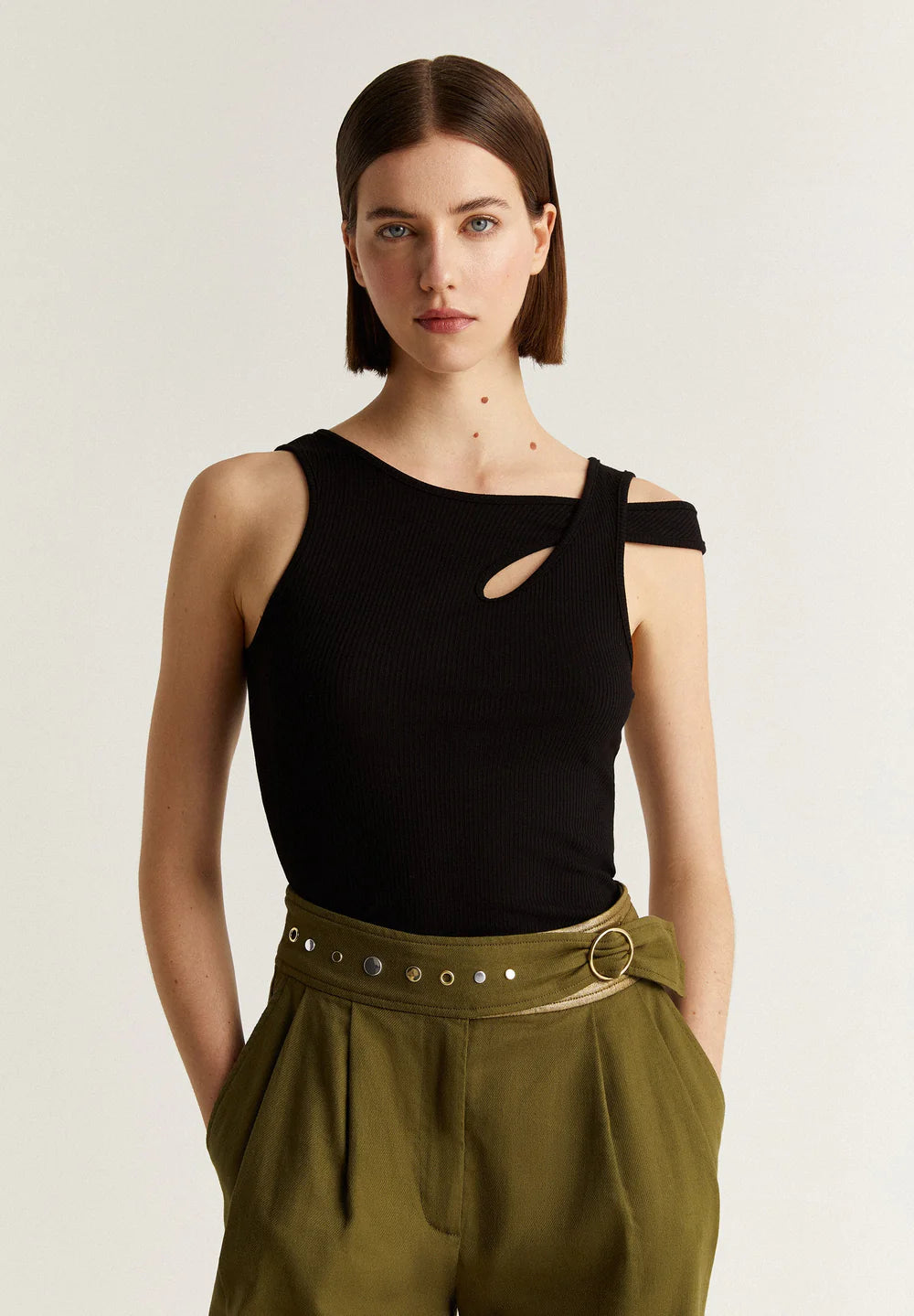 Tank Top Asymmetric Tee