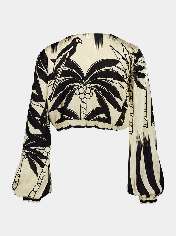 Crop Top Desert Palms Tropicana