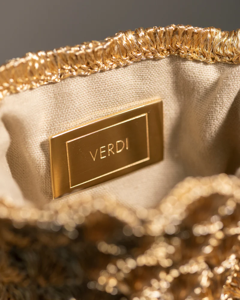 Mochila Mini Seashell Oro