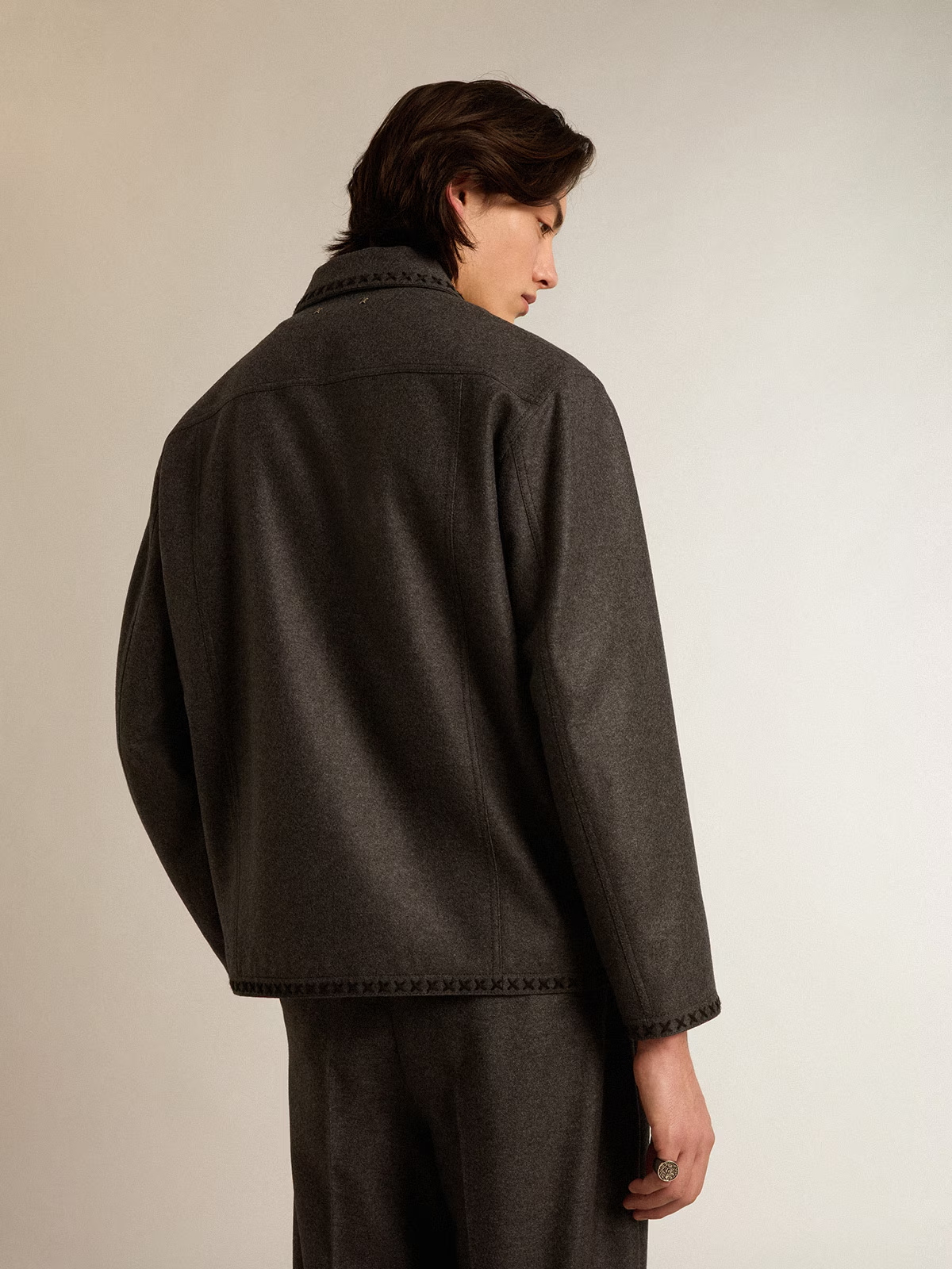 Chaqueta Golde Goose Virgin Wool Hombre