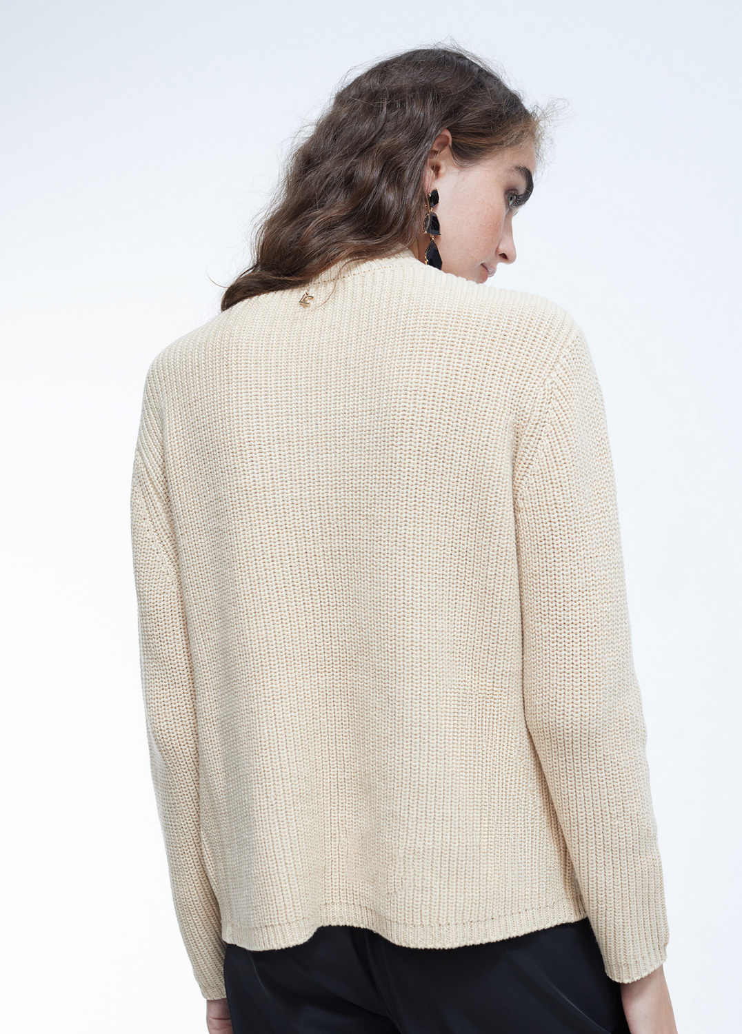 Sweater Con Diamanté Detail