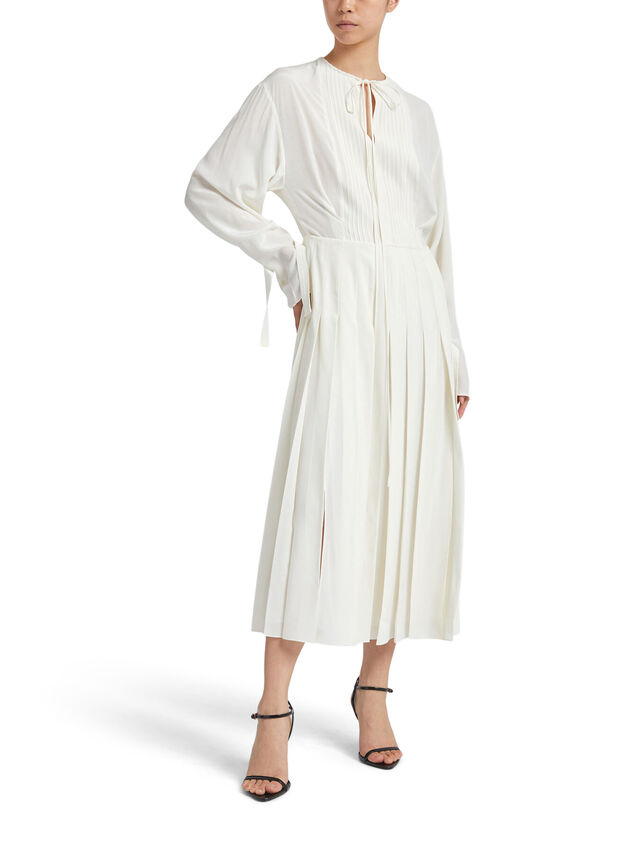 Midi Vestido Pleated Tea