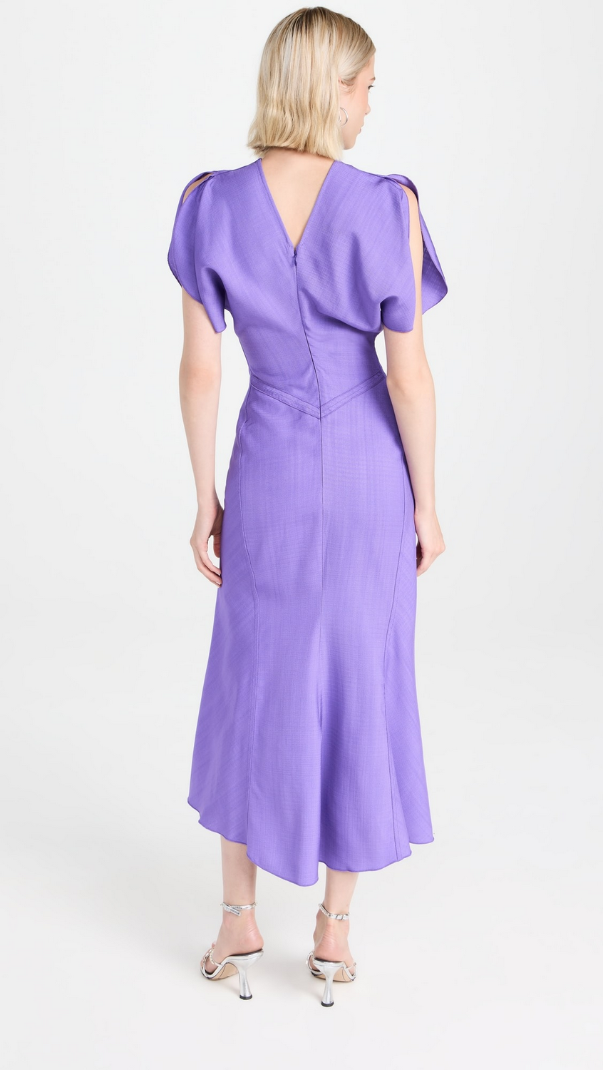 Midi Vestido Gathered Waist