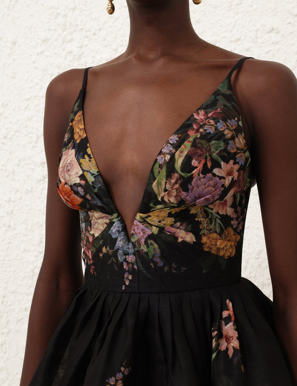 Mini Vestido Pavilion V Neck