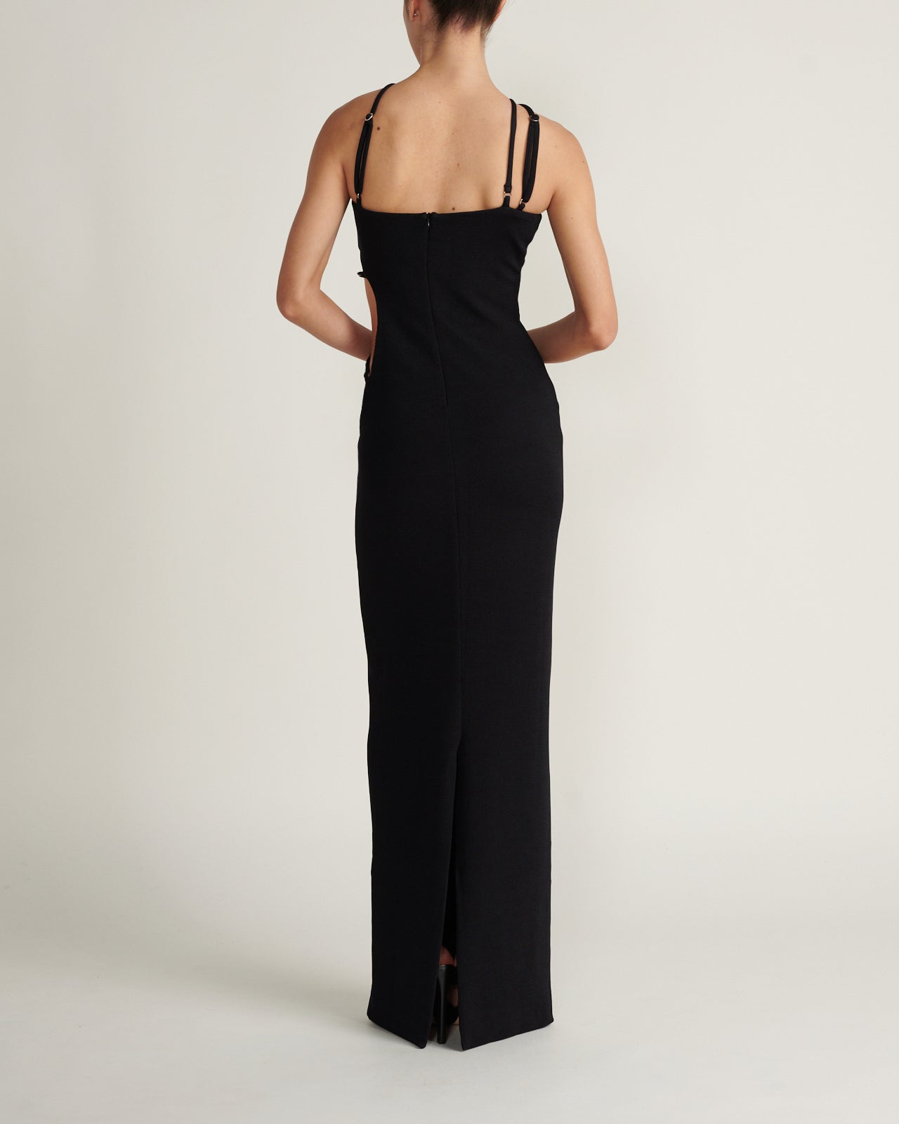 Maxi Vestido Maxi Cut Out Negro