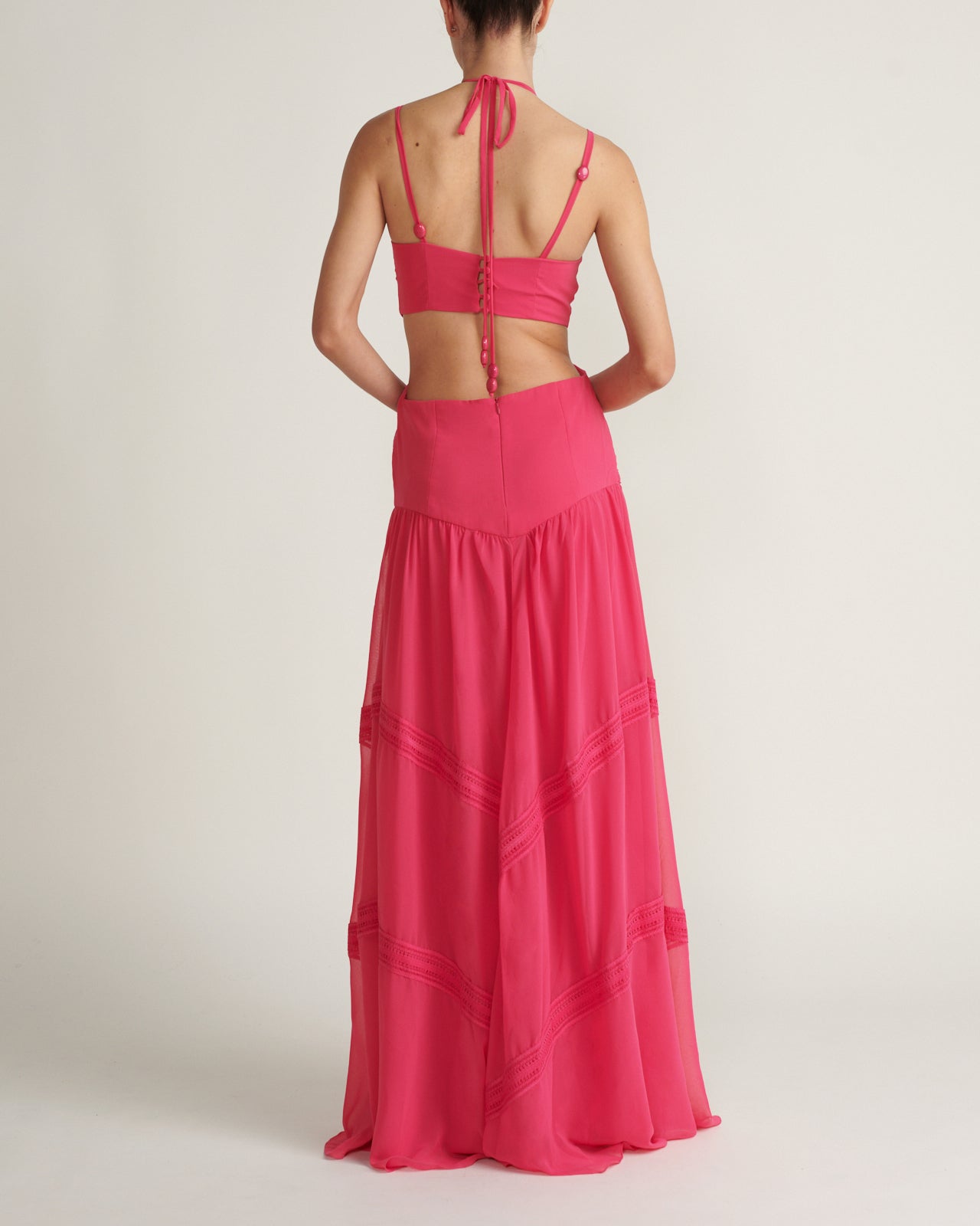 Maxi Vestido Maxi Rosado