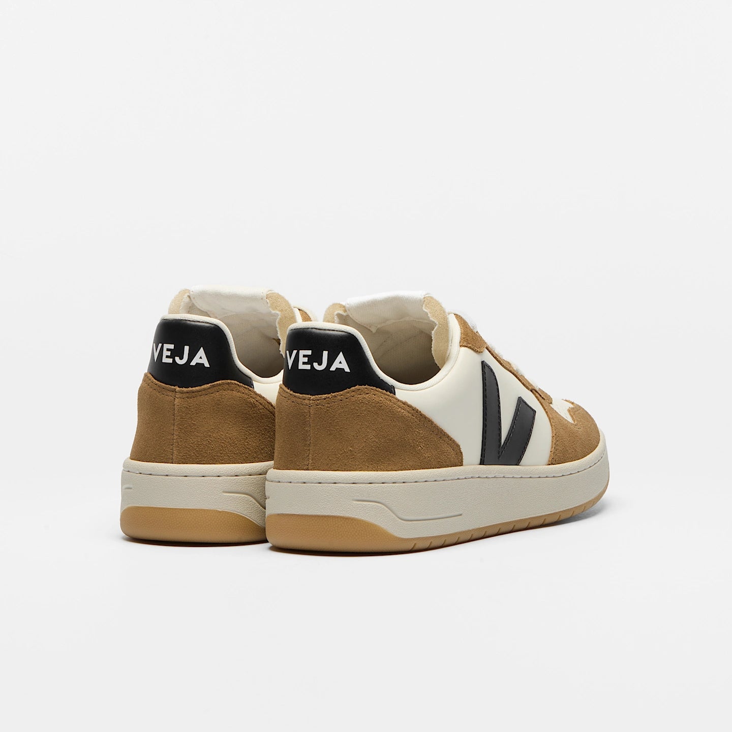 Zapatillas Veja De Hombre V-10 Leather Pure Black Tent
