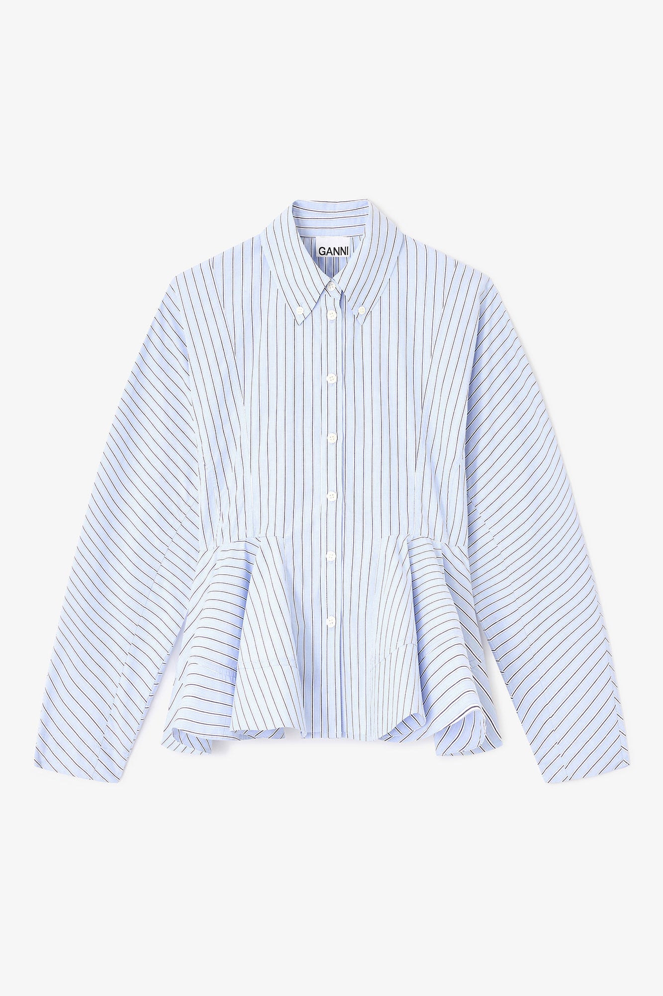 Camisa Peplum Stripe Cottom