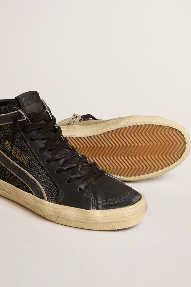 Zapatillas Golden Goose Slide Net Glitter Mujer