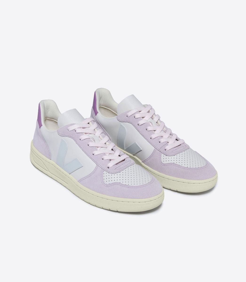 Zapatillas Veja V-10 Gravel Menthol Parme Mujer