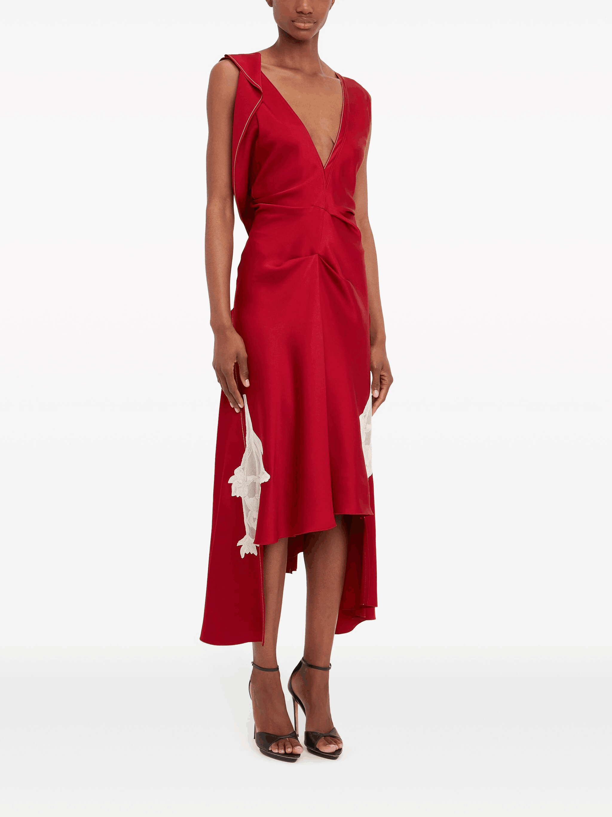 Midi Vestido Drapeado