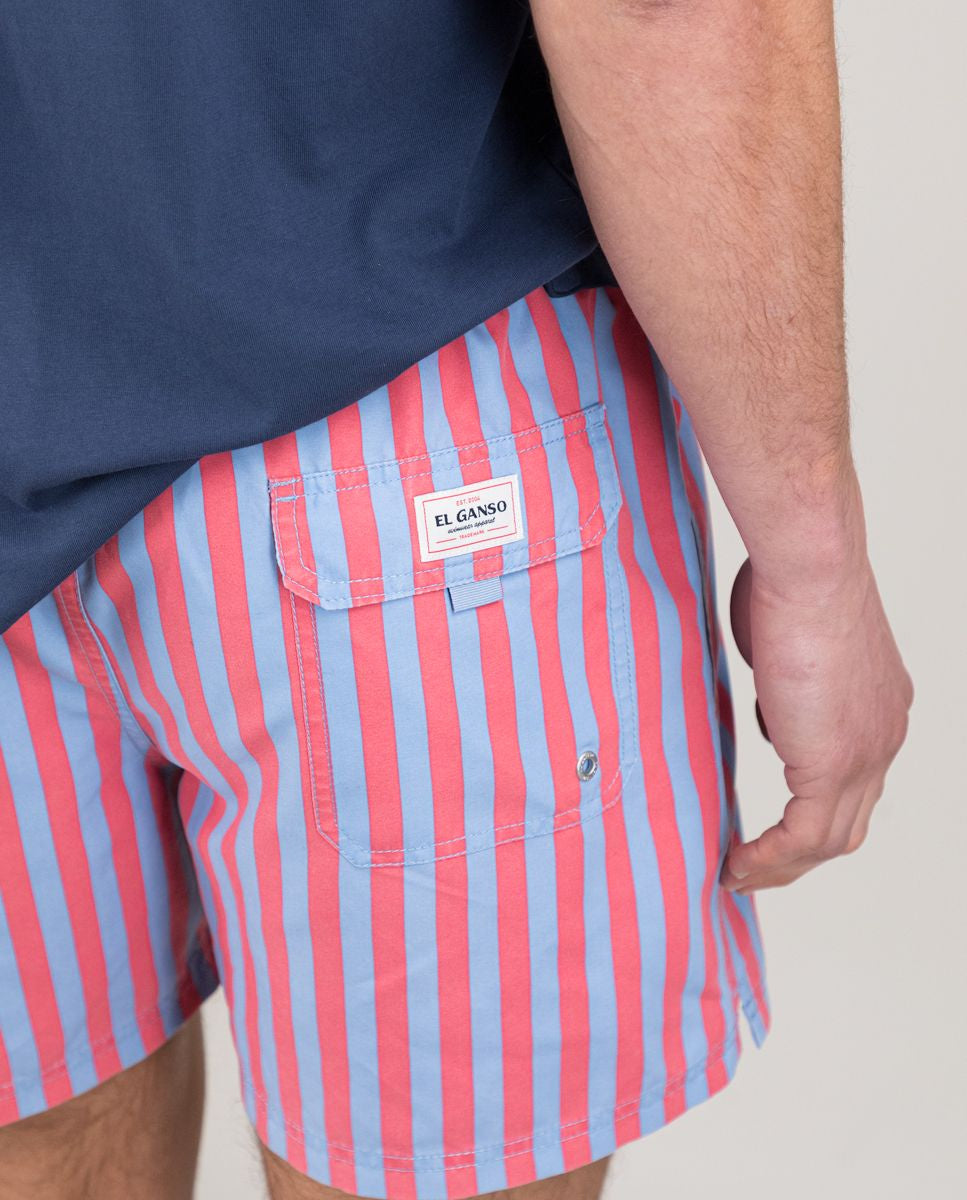 Bañador Raya Rojo