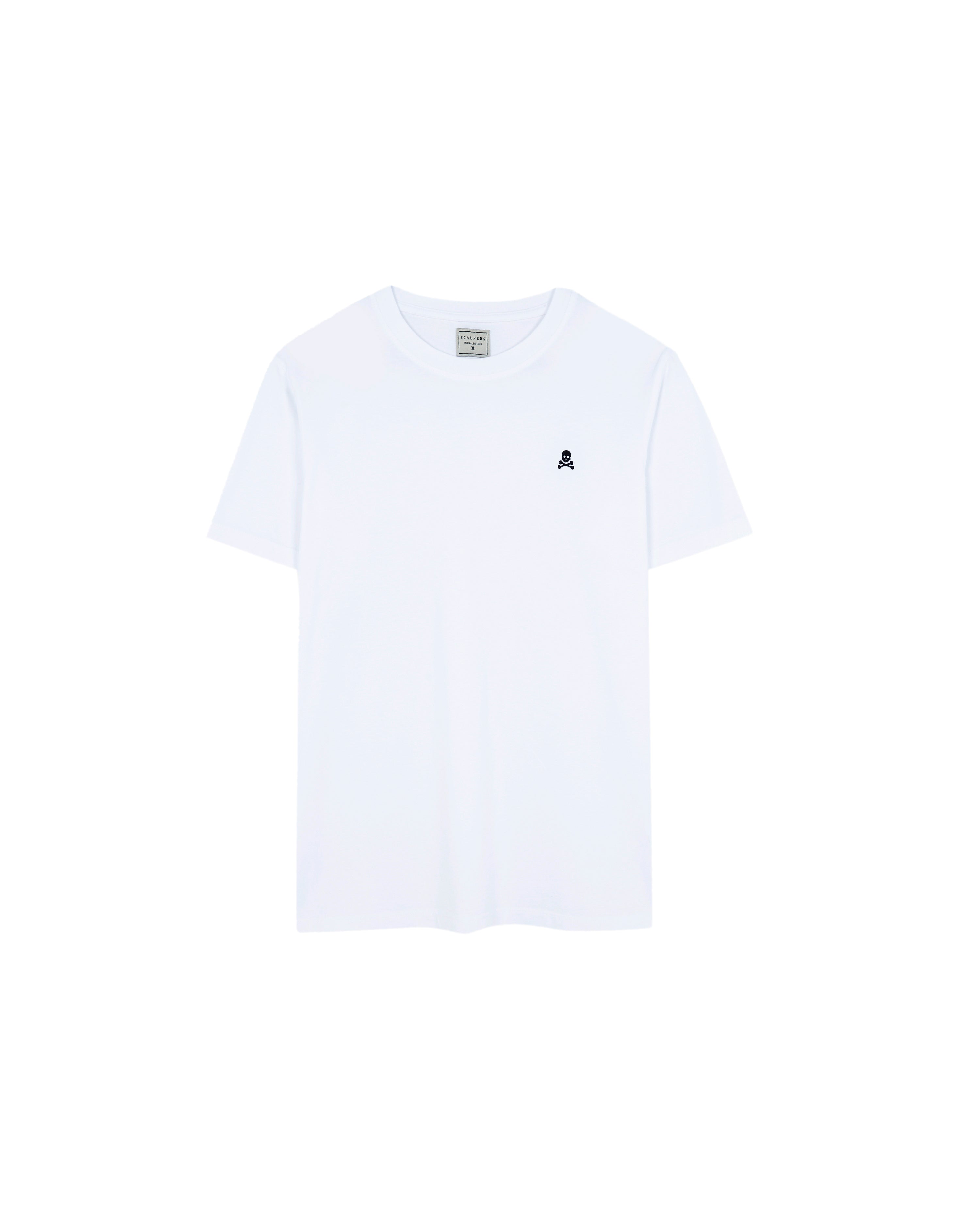 Camiseta Básica Calavera Blanca