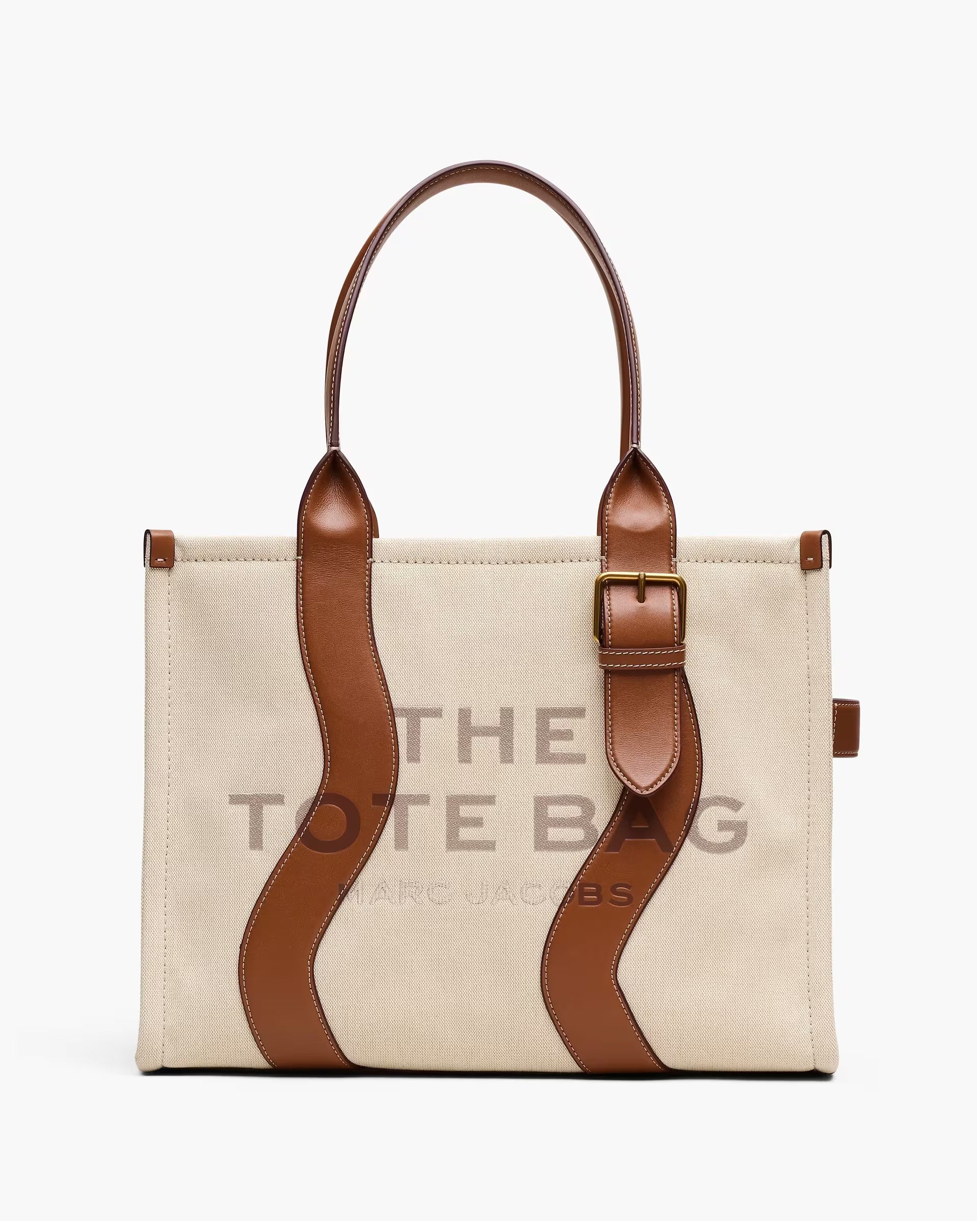 The Wavy Canvas Large Tote Bag
