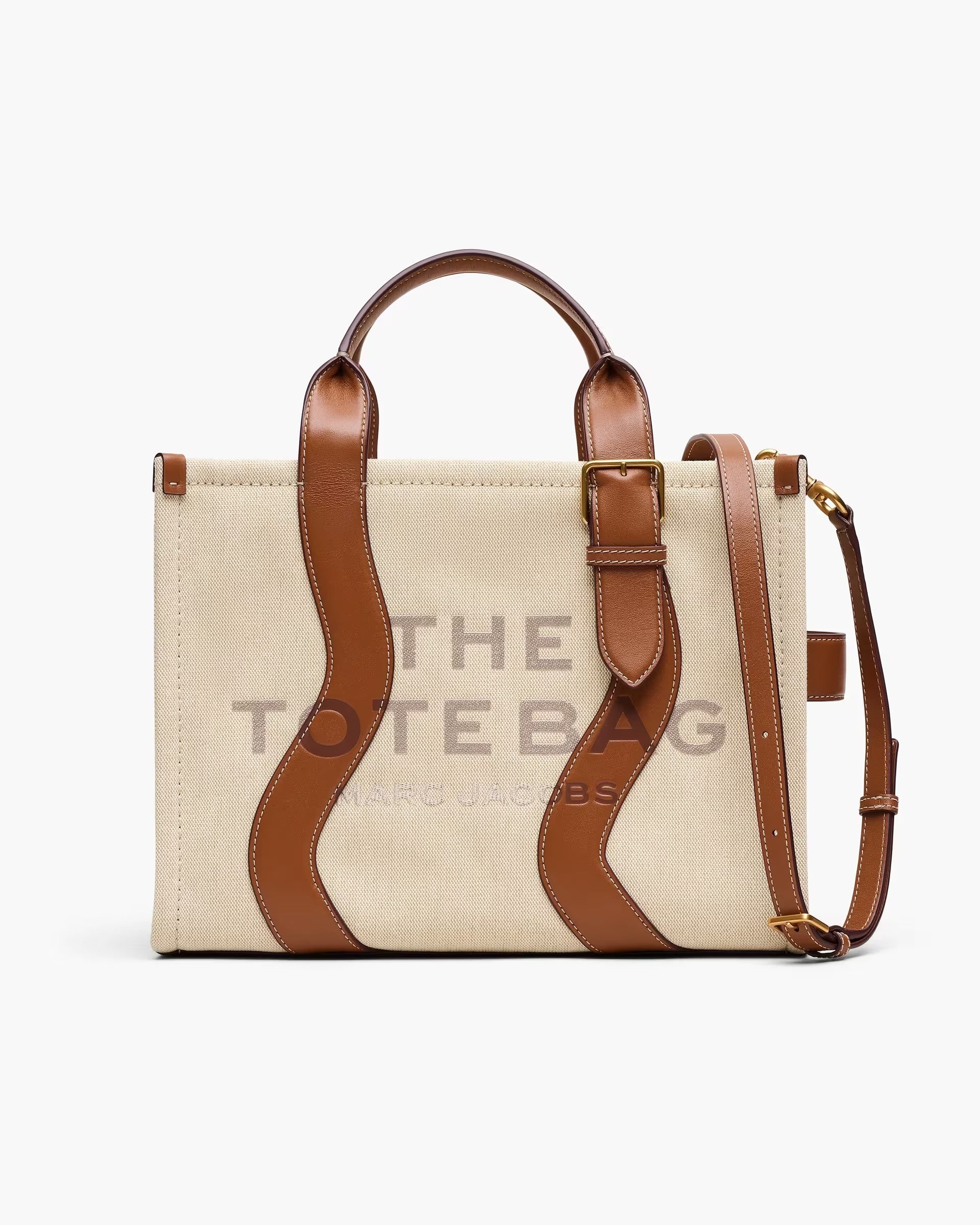 Medium Tote Bag In Wavy Canvas