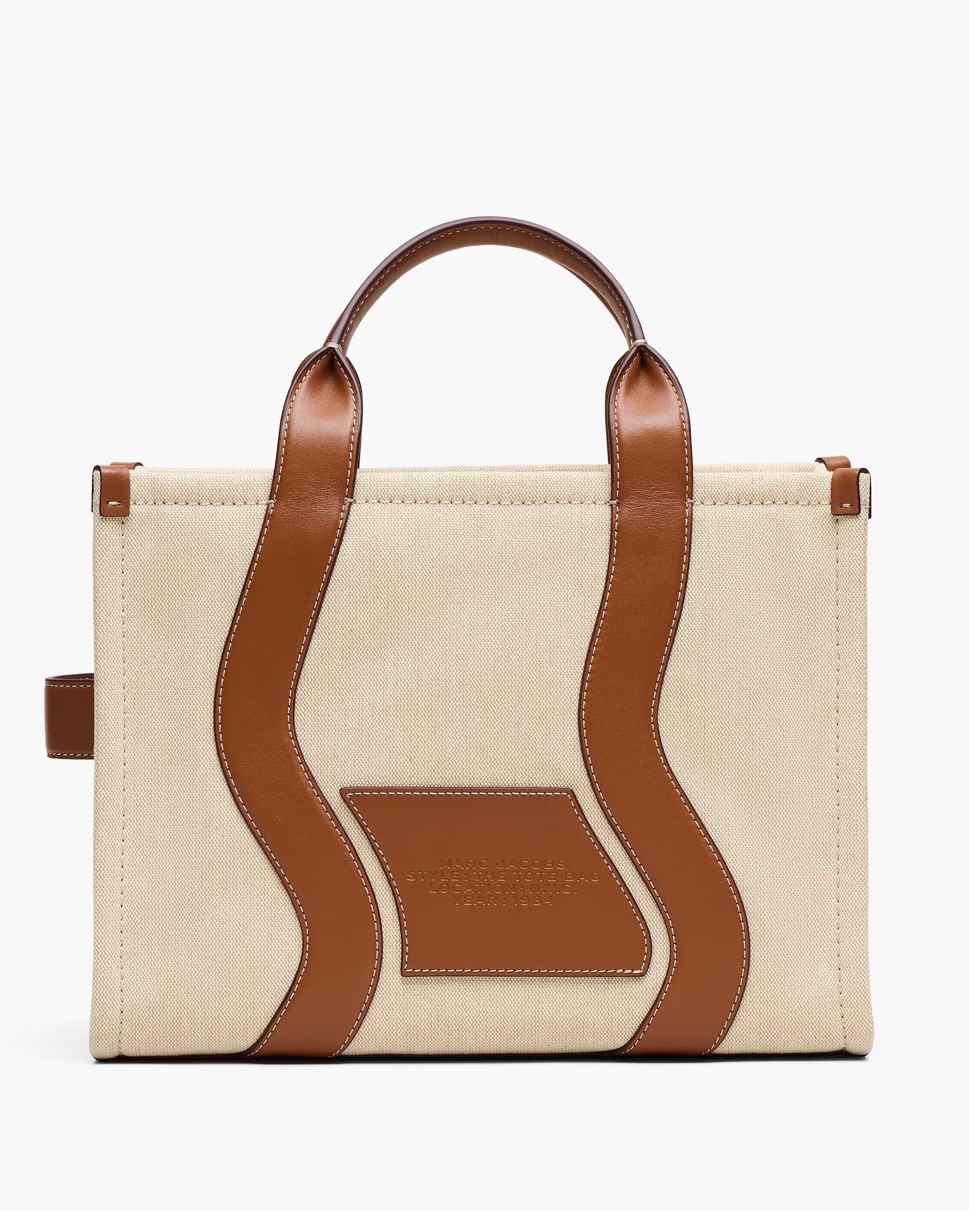 Medium Tote Bag In Wavy Canvas