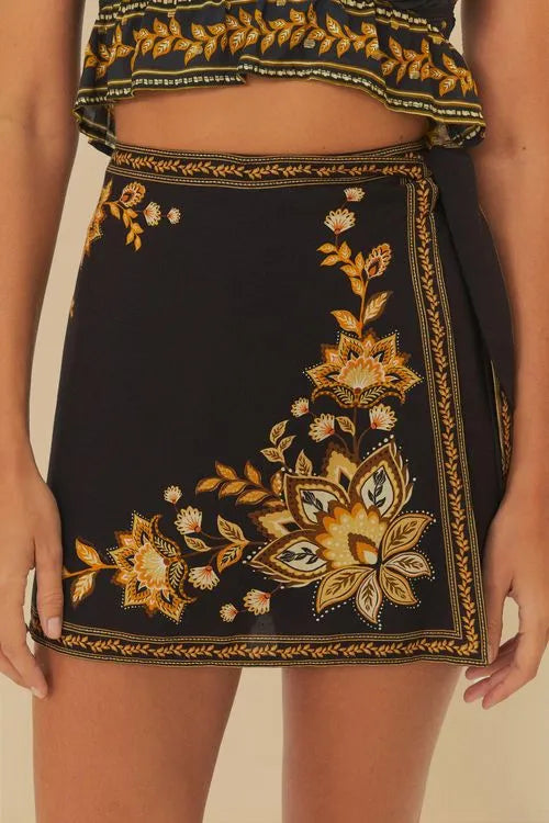 Short Saia Flora Abacaxi