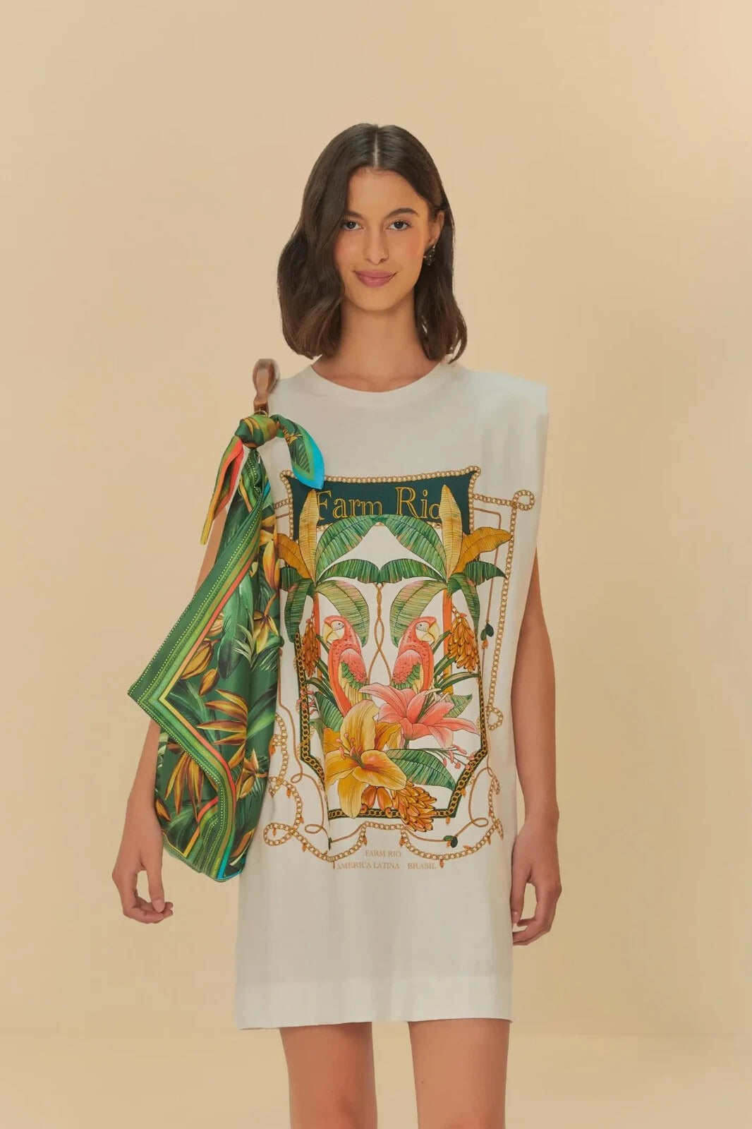 Vestido Curto Omb Riqueza Trop