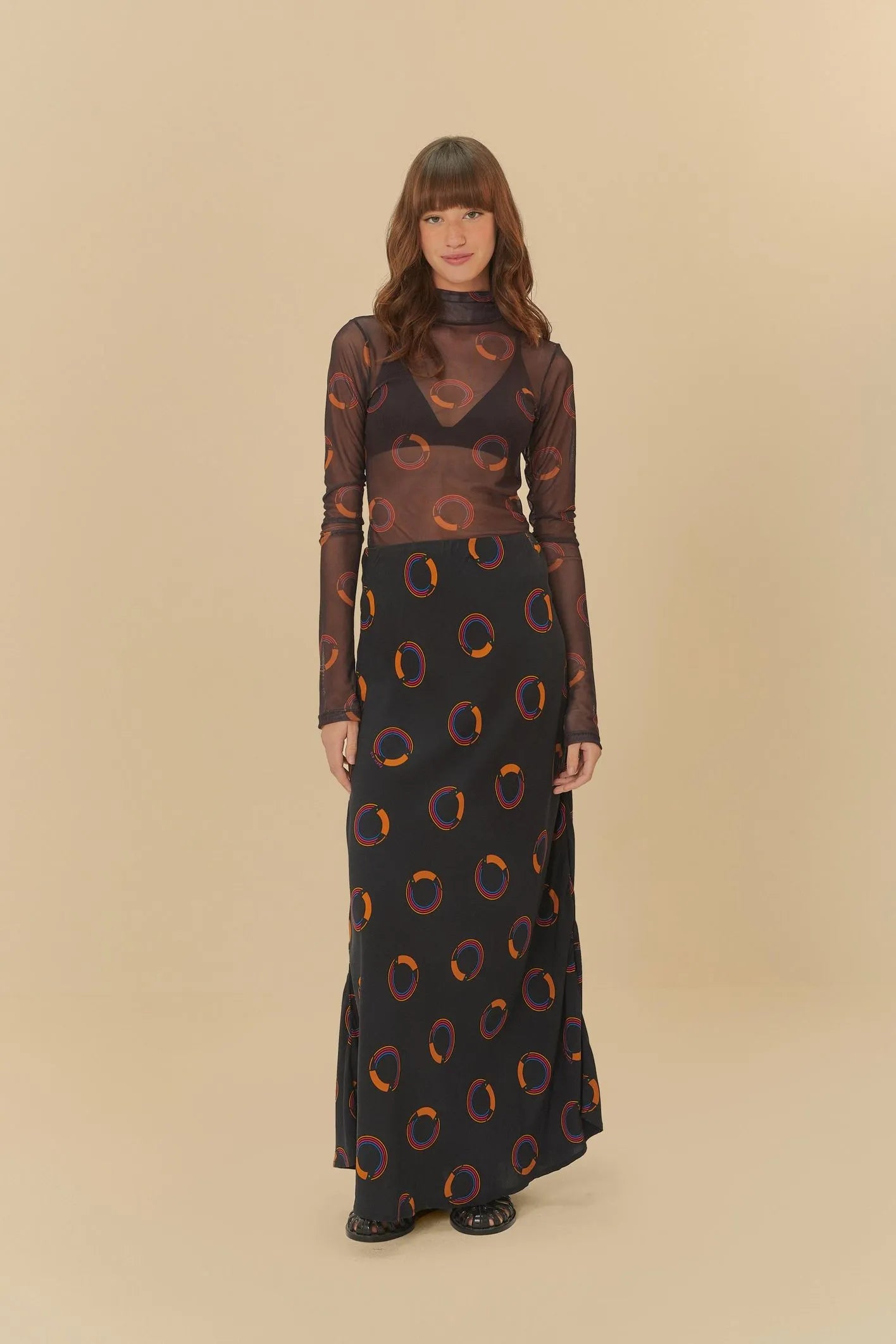 Vestido Con Falda Tuca Poa