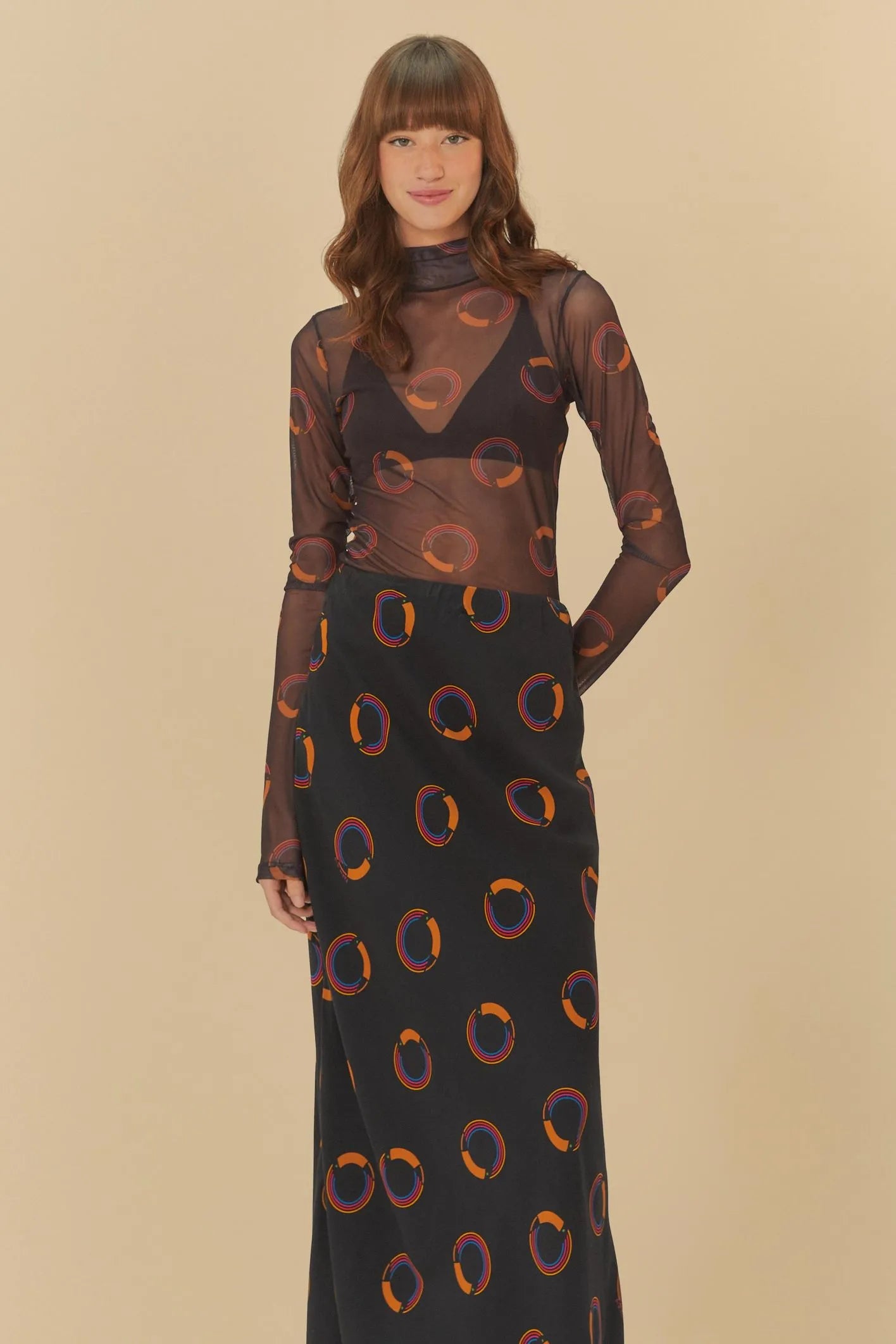Vestido Con Falda Tuca Poa