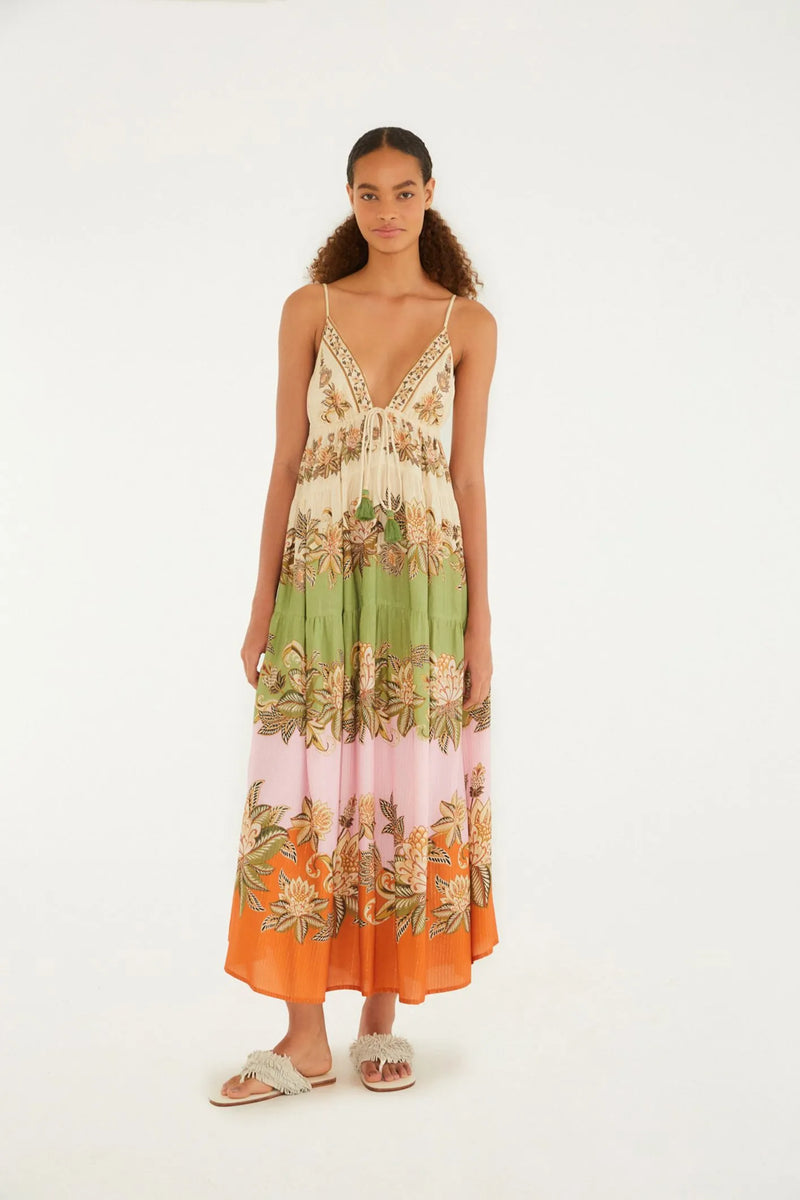 Midi Vestido Floral Delhi