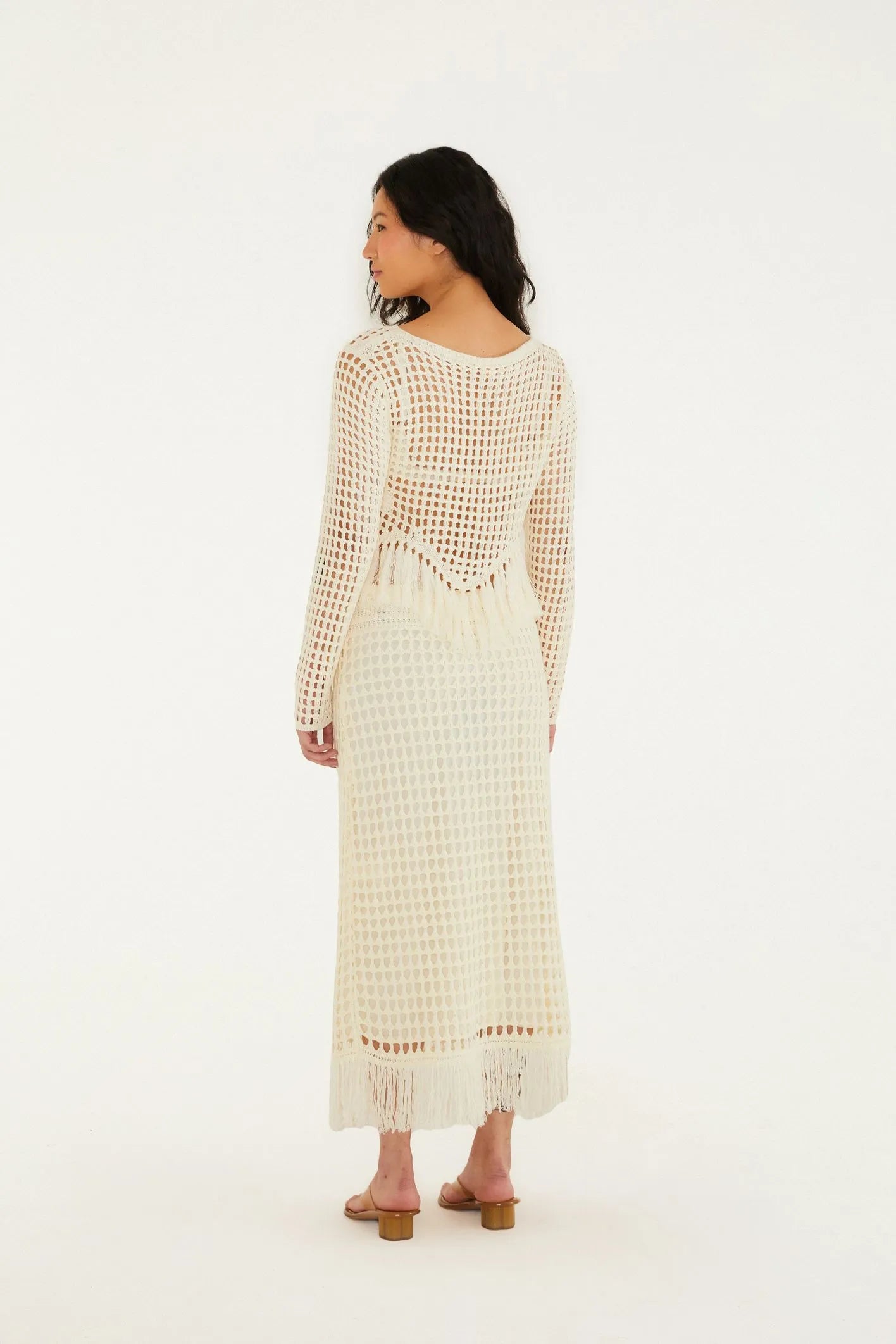 Blusa Tricot Com Franja