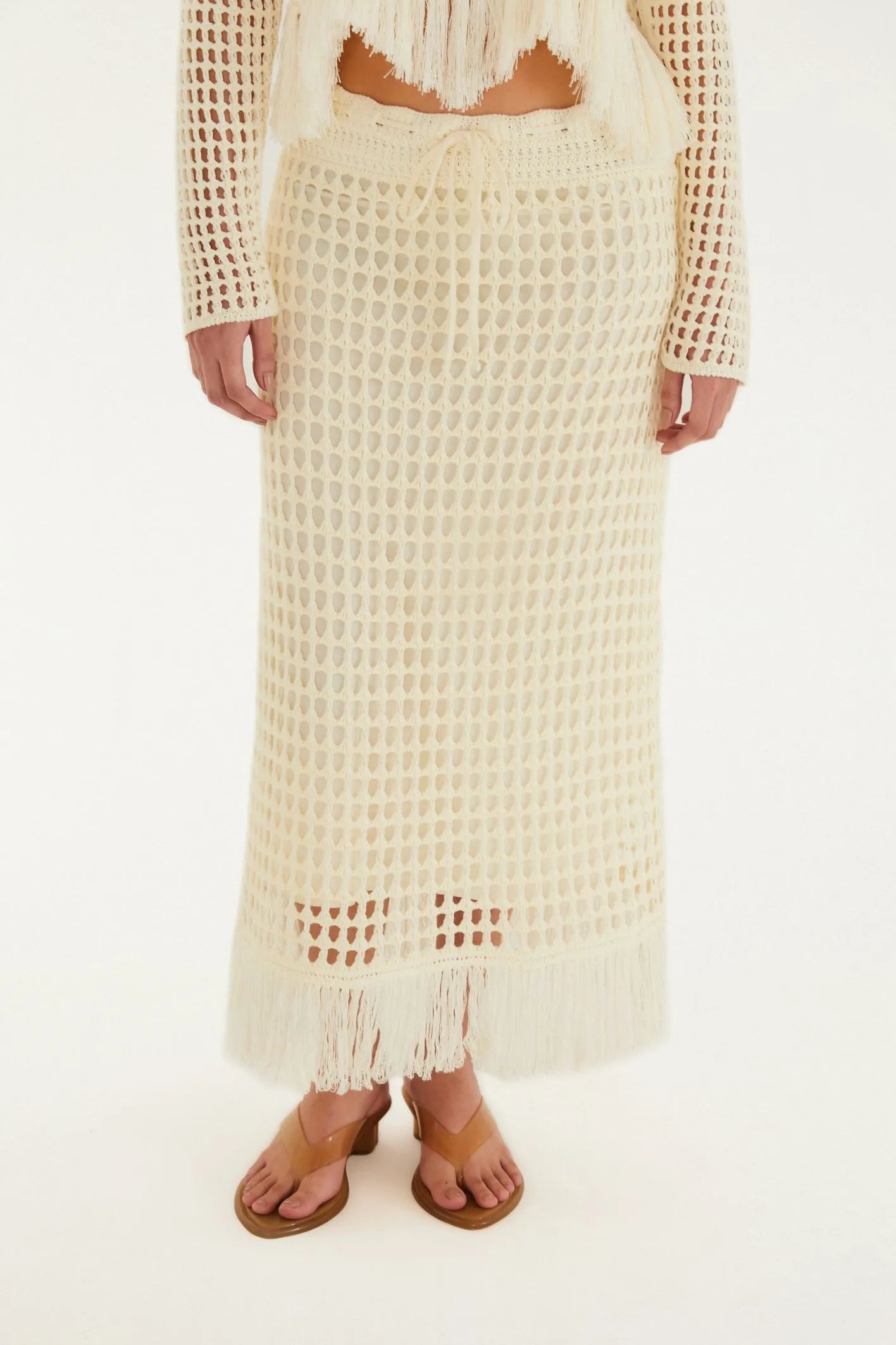 Blusa Tricot Com Franja