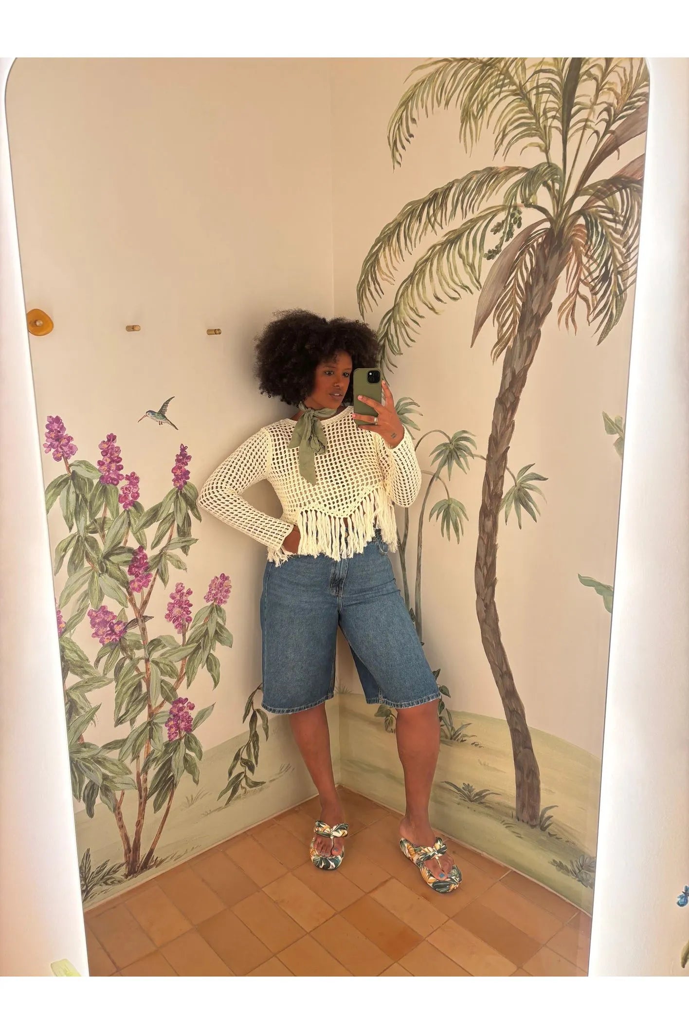 Blusa Tricot Com Franja