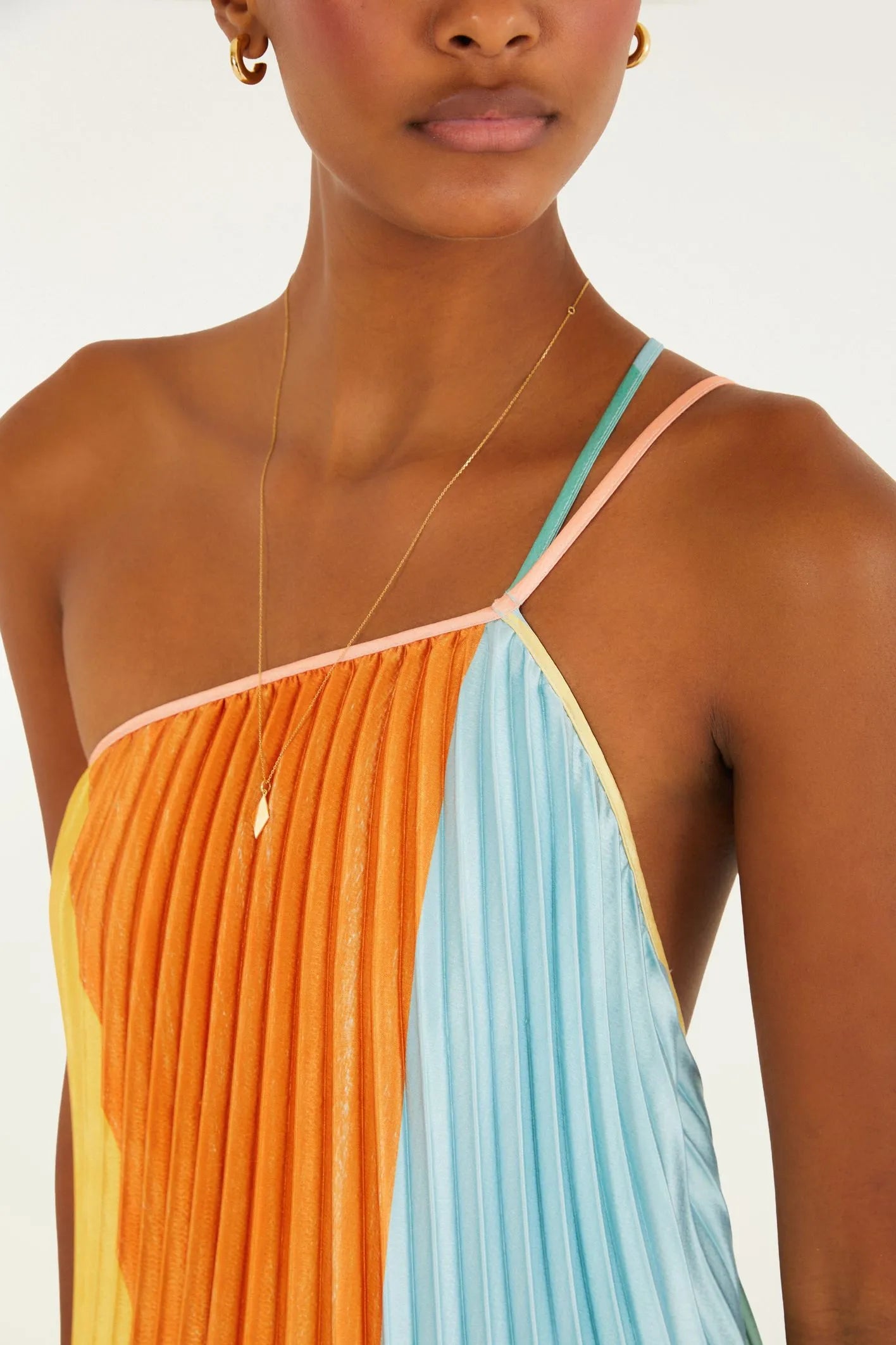 Maxi Vestido Plissado Paisagem Carioca