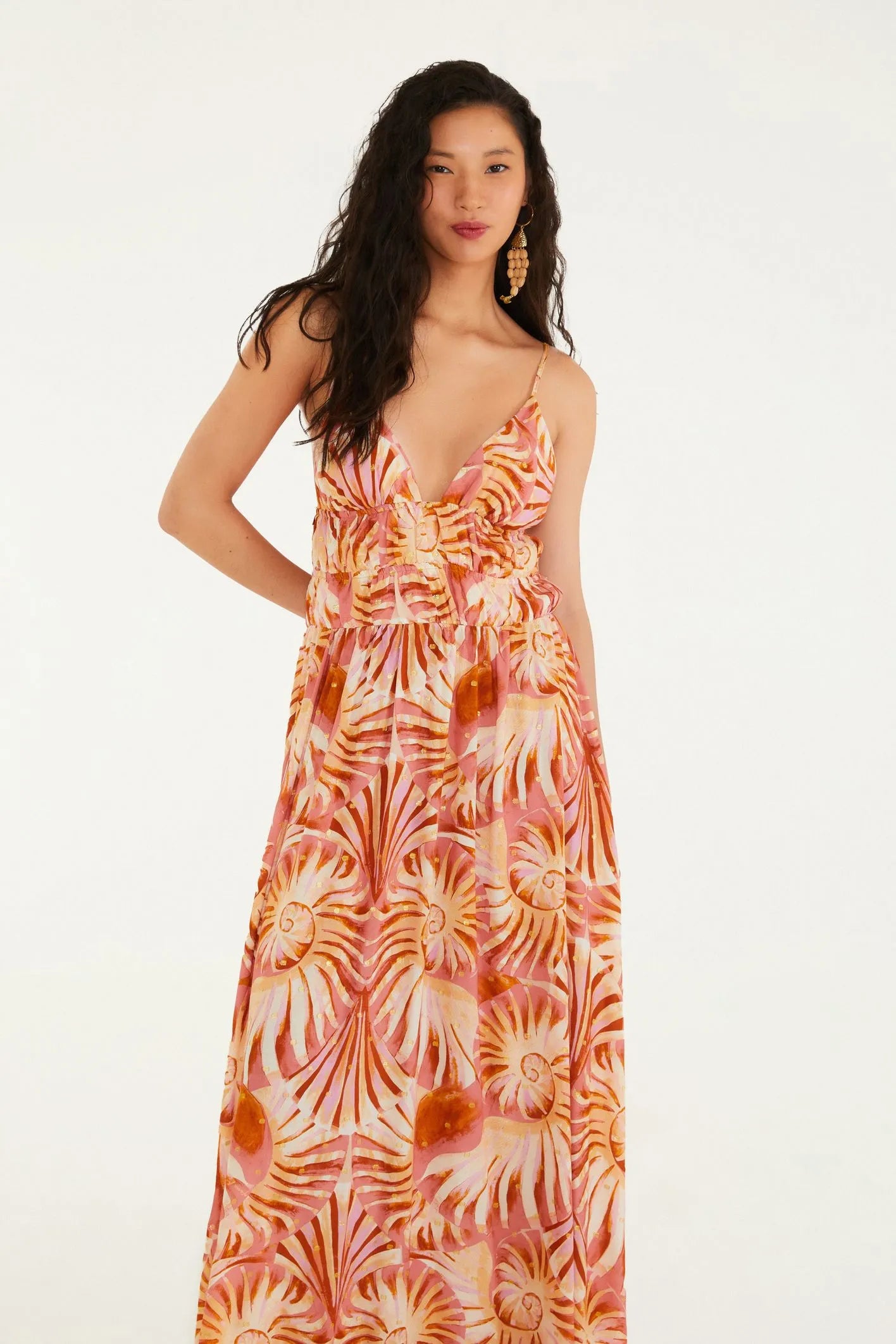 Maxi Vestido Alca Mar De Concha