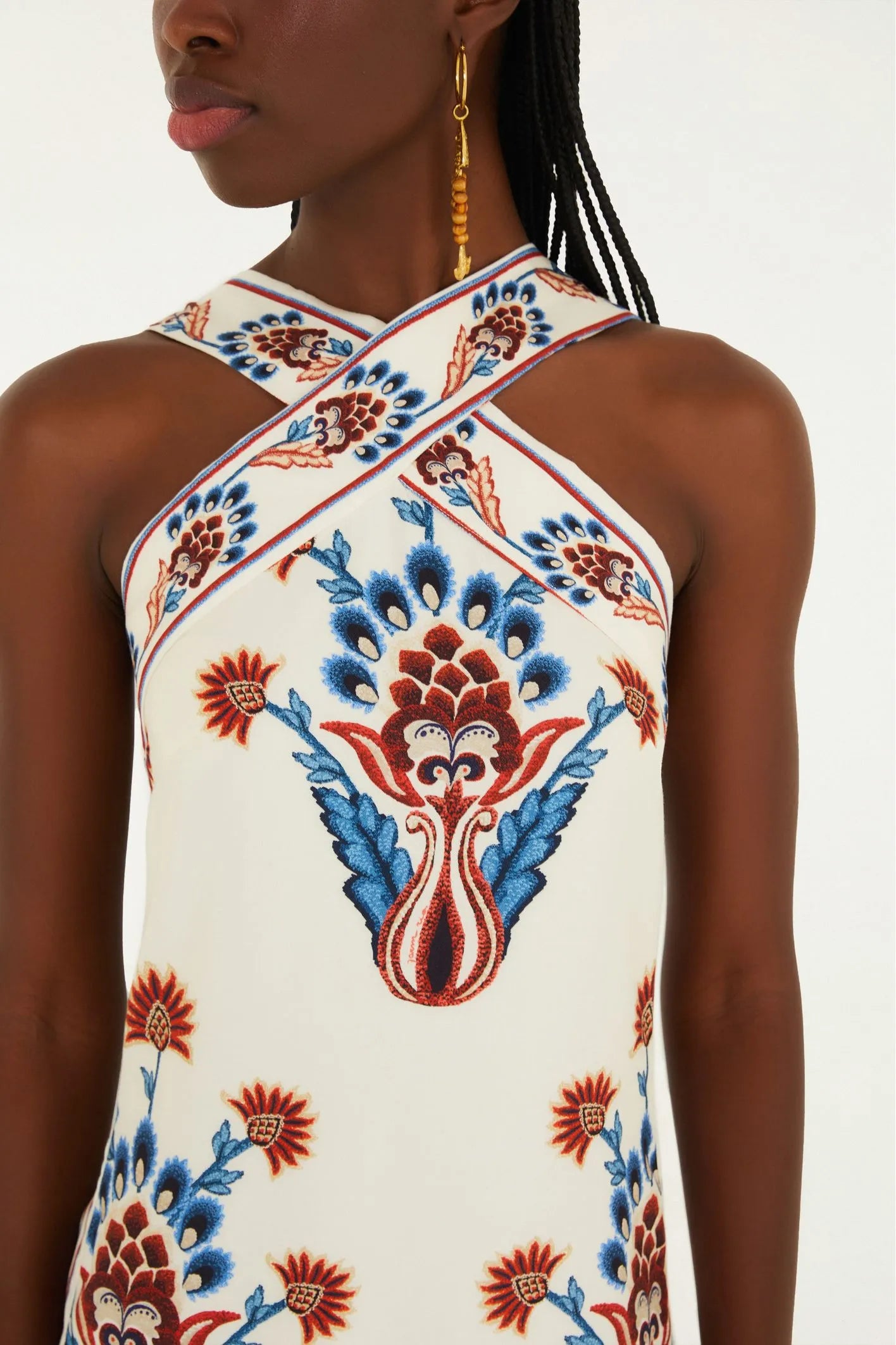 Midi Vestido Estampado Indra