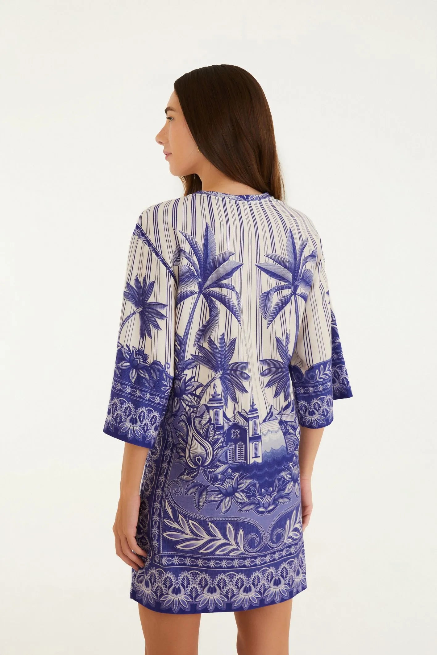 Mini Vestido Big Afeto Tropical