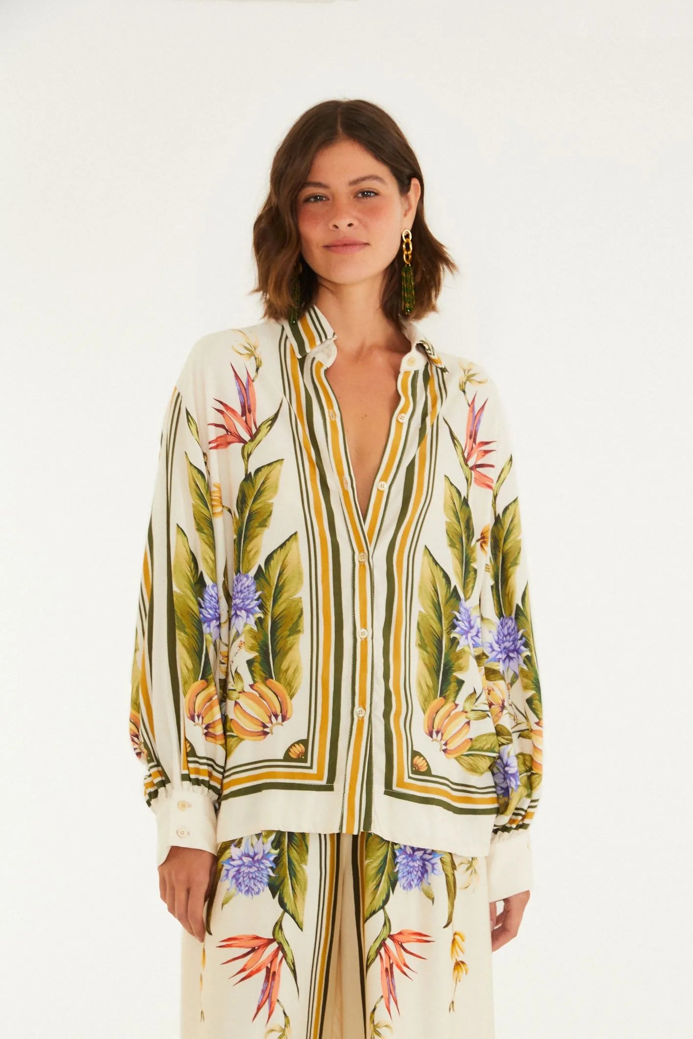 Camisa Estampada Lenco Tropical