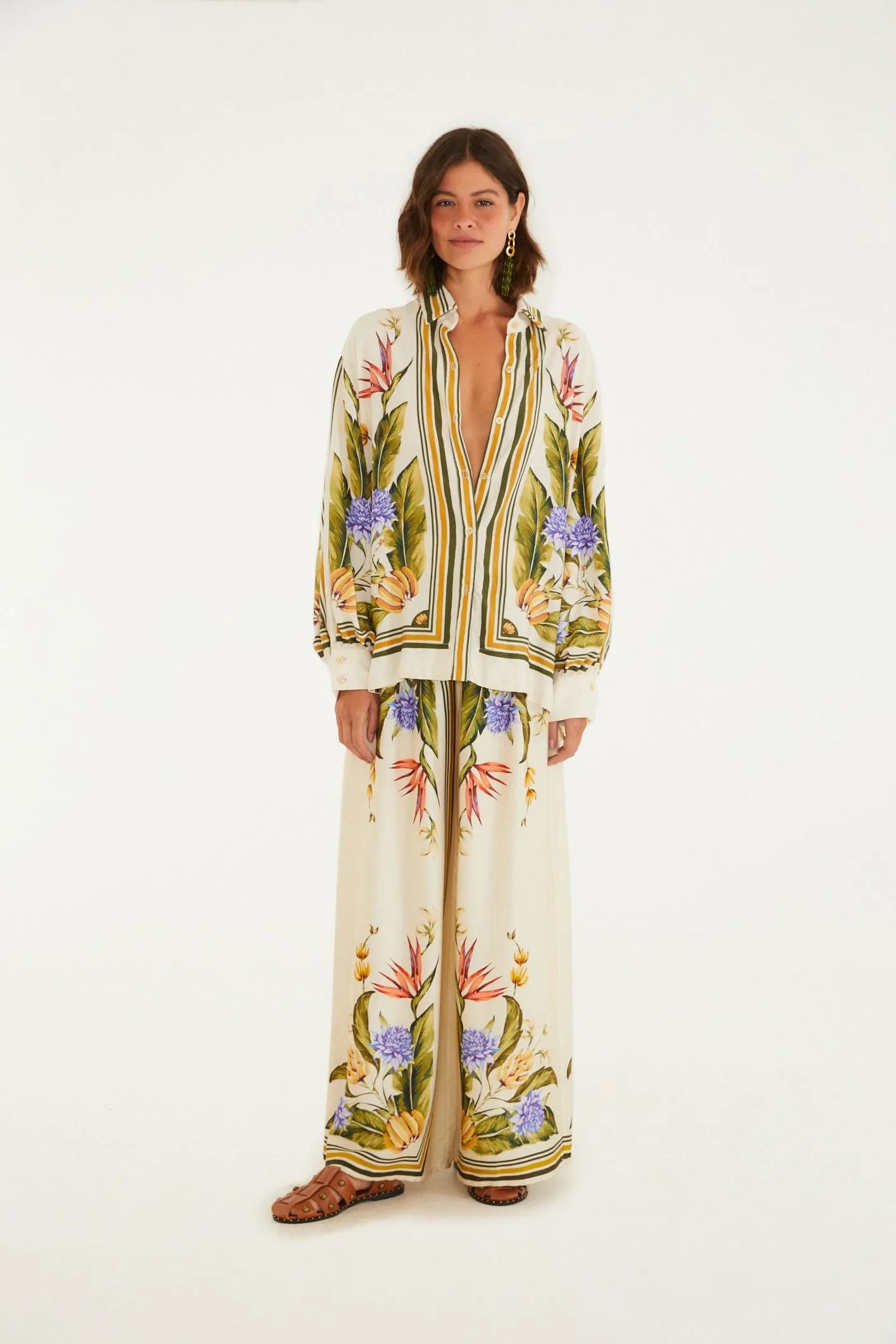 Camisa Estampada Lenco Tropical