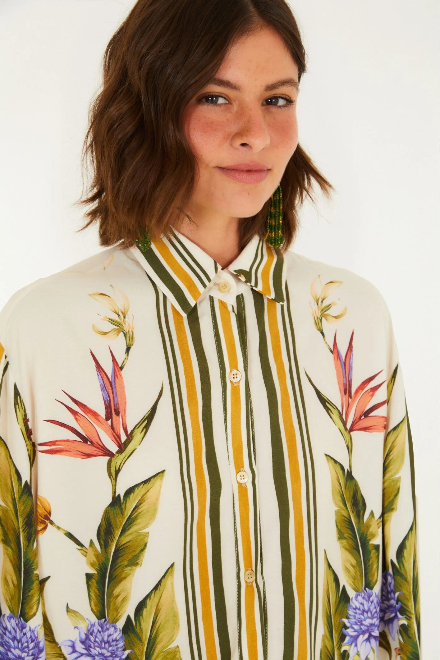 Camisa Estampada Lenco Tropical