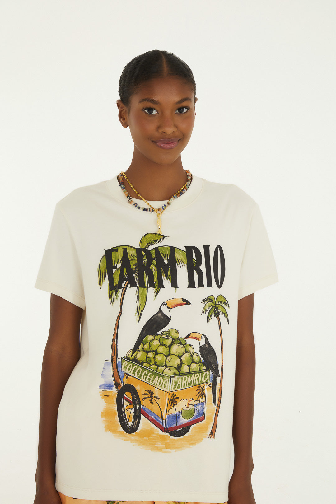 T-Shirt Fit Farm Rio Coco Gelado