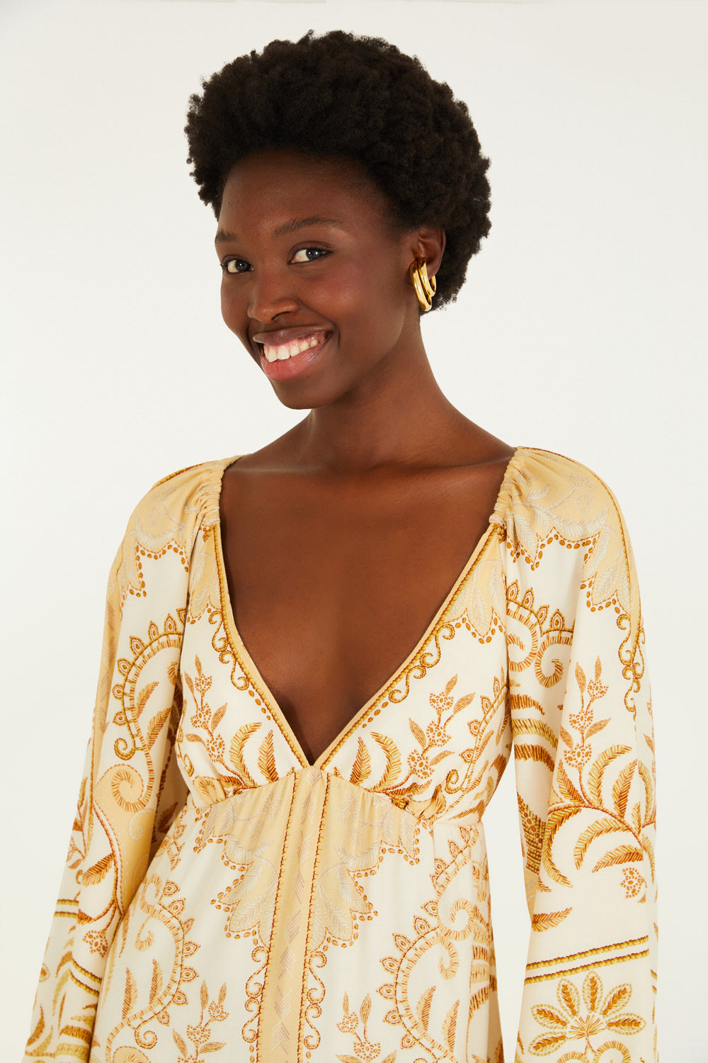 Maxi Vestido Paisagem Tropical