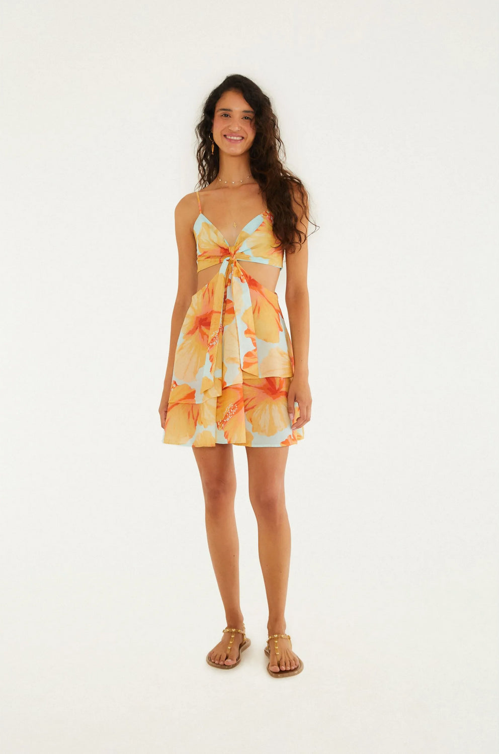 Mini Vestido Vestida De Flor