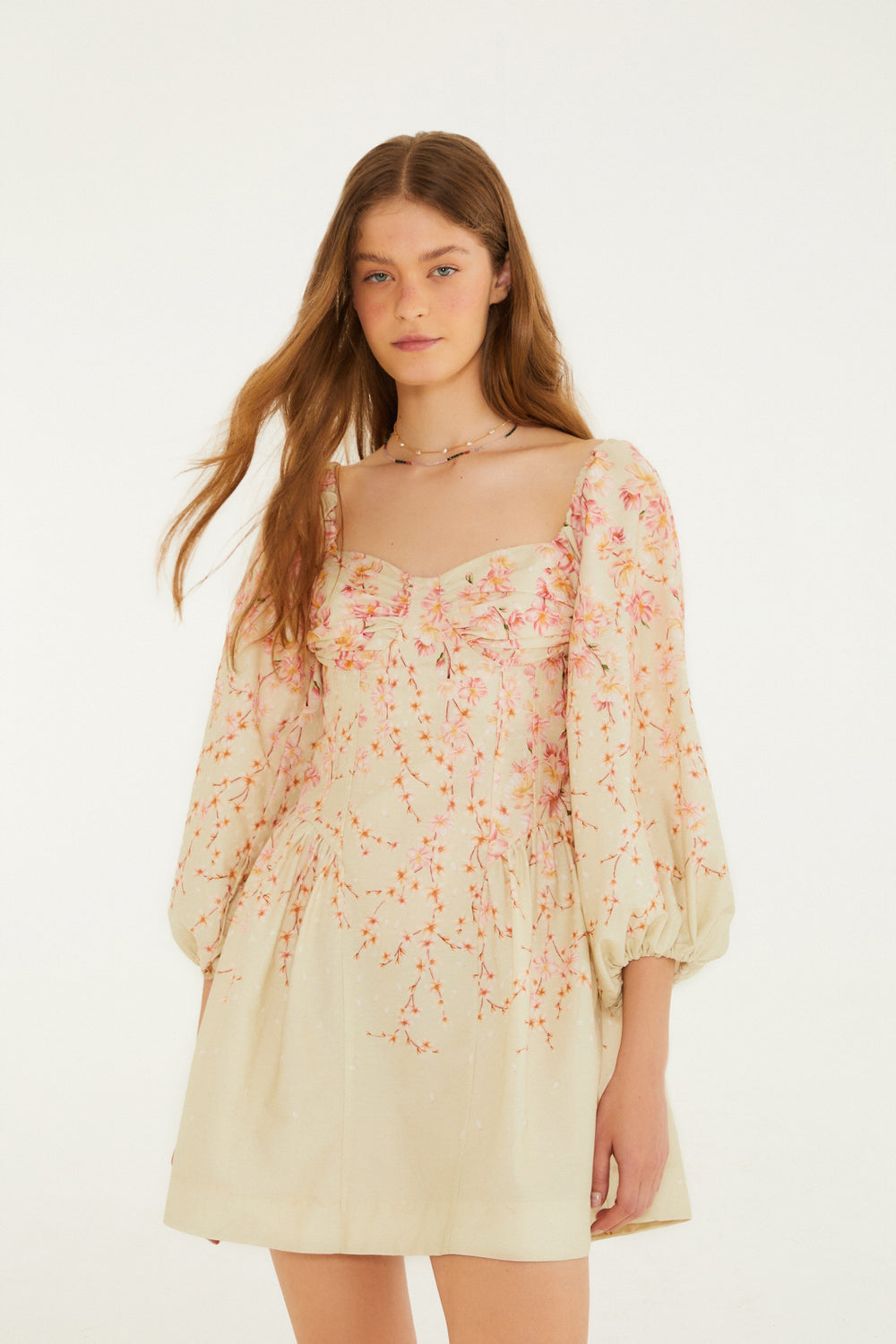 Mini Vestido Flor De Cerejeira