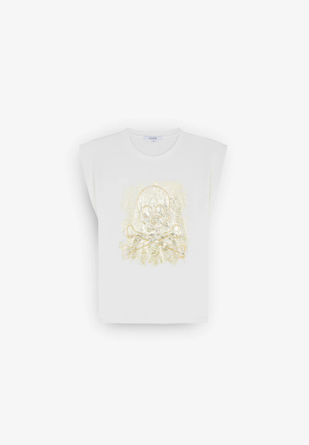 Camiseta Foil Emb Skull Tee