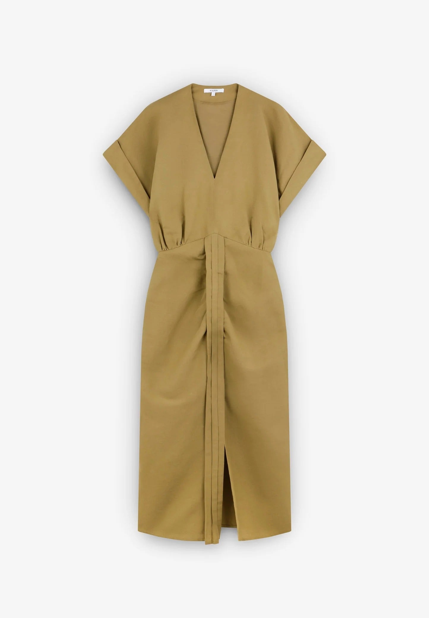 Maxi Vestido Lino Frunces