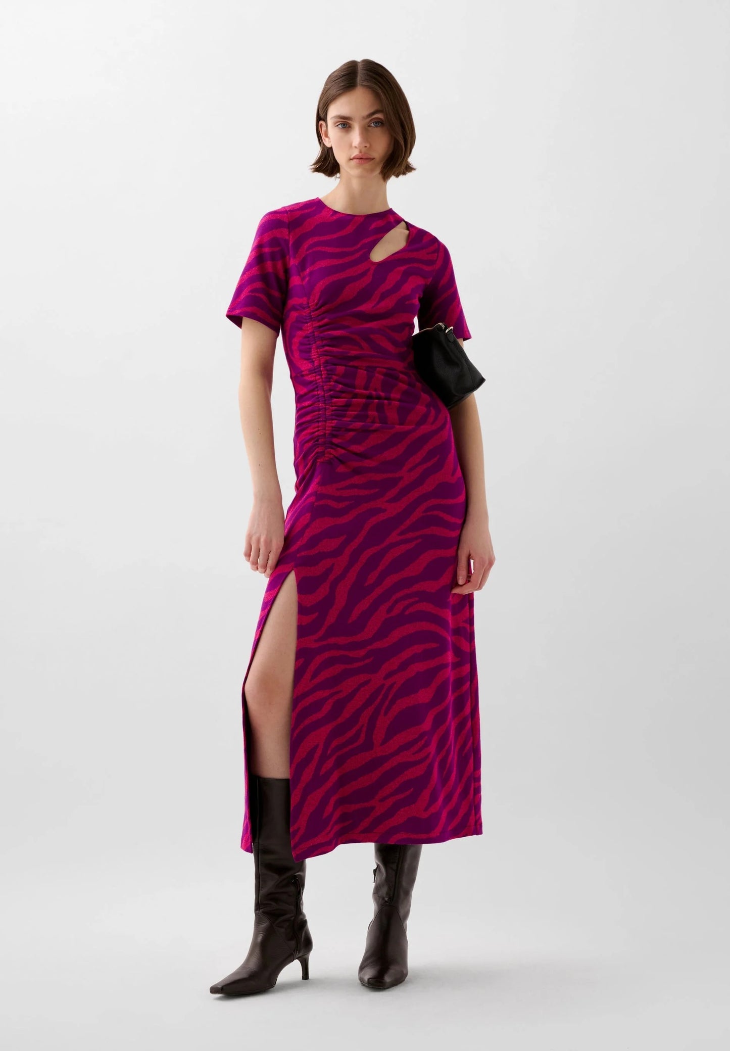 Maxi Vestido Aberturas Animal Print