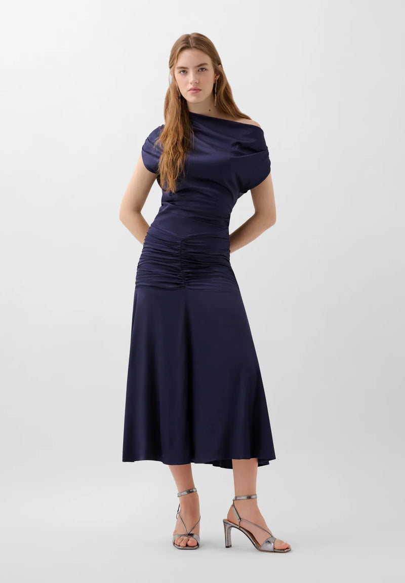 Midi Vestido Saten Drop Hip