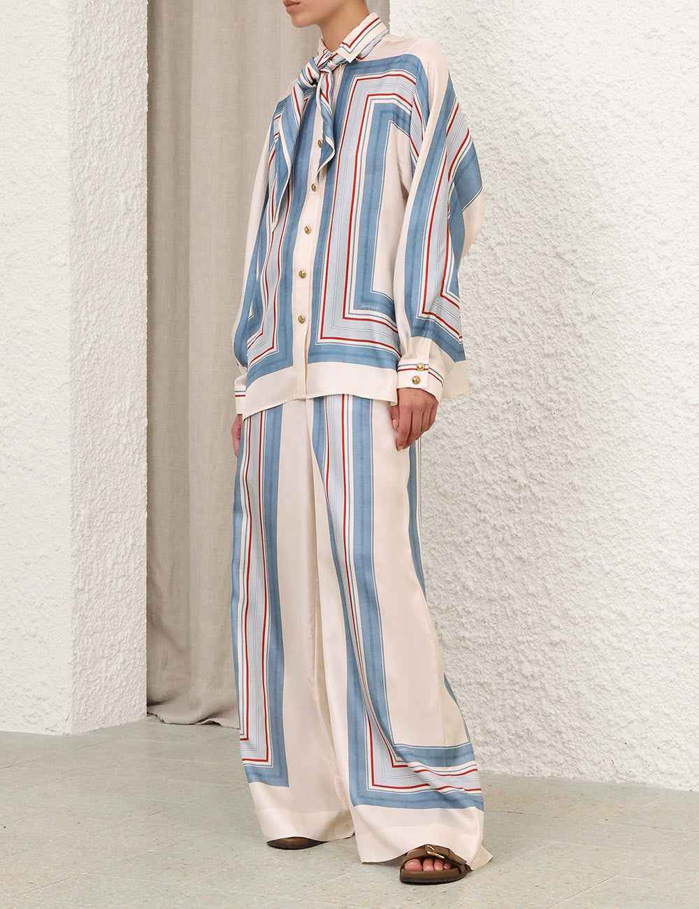 Camisa Relaxed Scarf