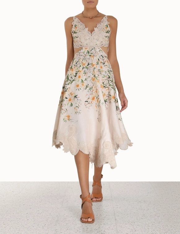 Midi Vestido Coaster Battenburg