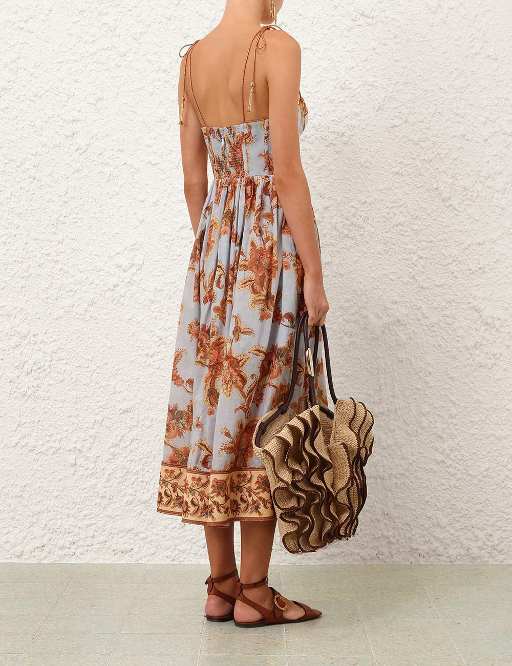 Midi Vestido Corse Aster
