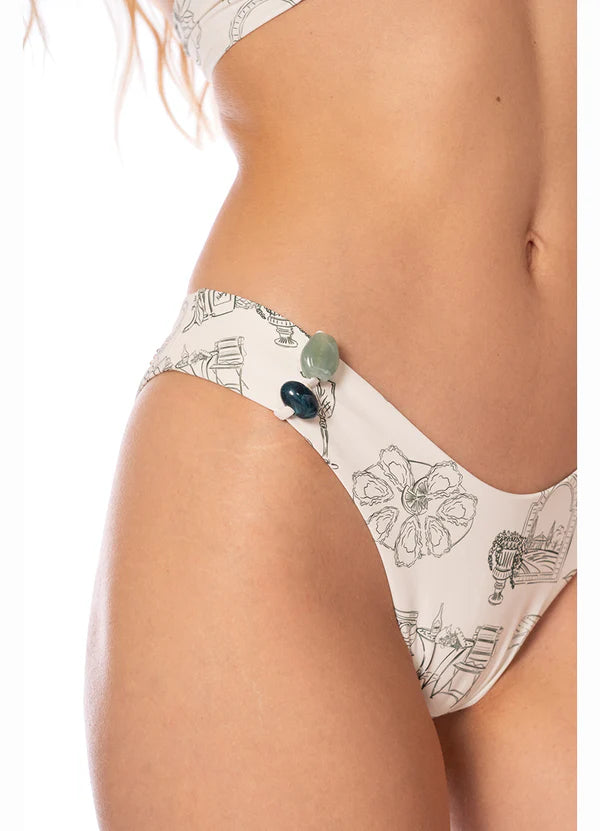 Bottom Laila Print Sage Dunes