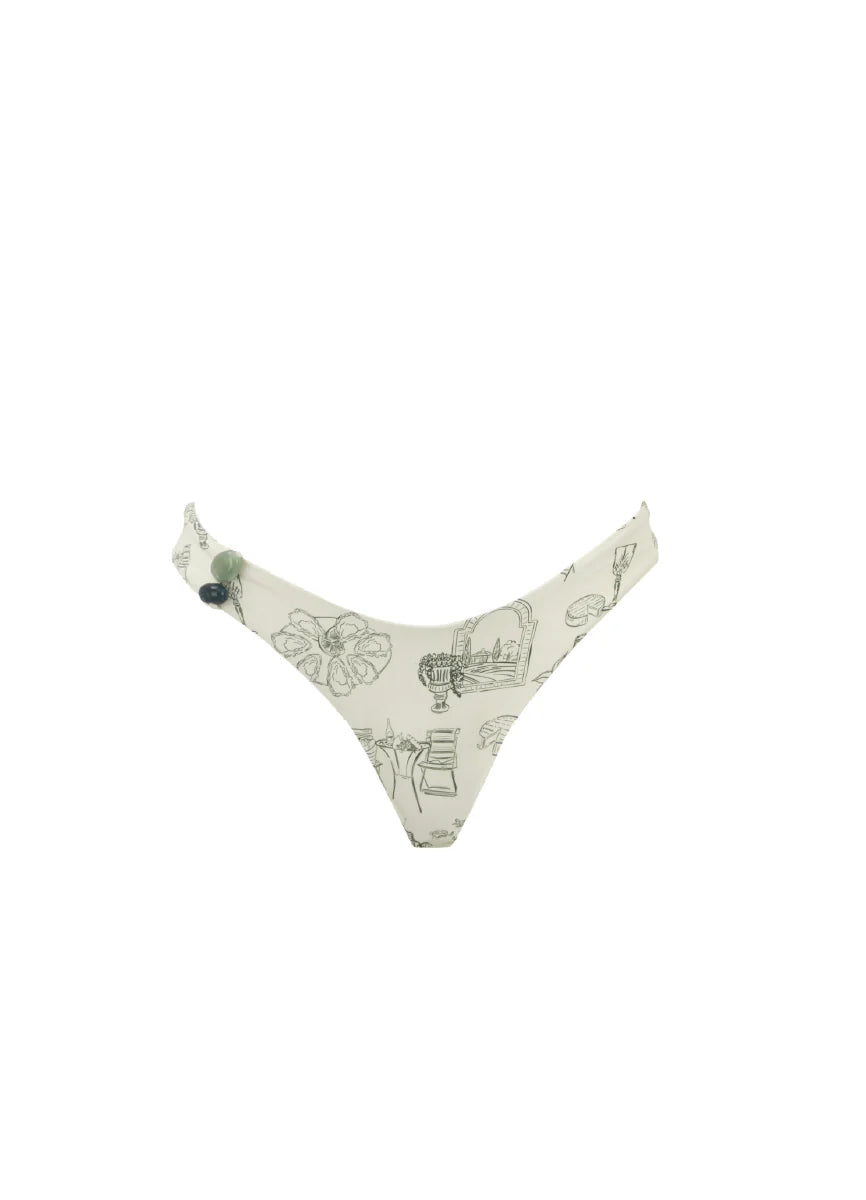 Bottom Laila Print Sage Dunes