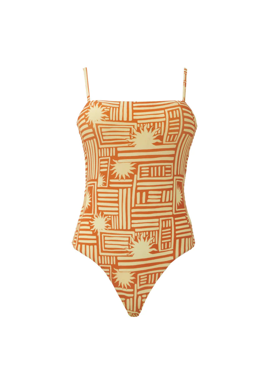 One Piece Silvi Print Sun Essence